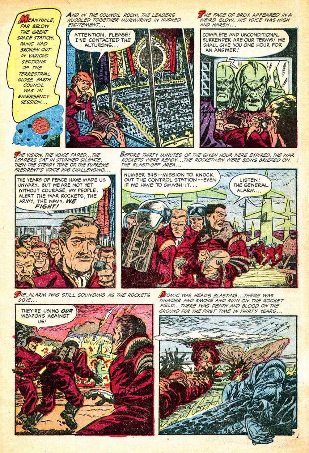 Planet Comics #71 (Fiction House), page 7. Public domain (US).