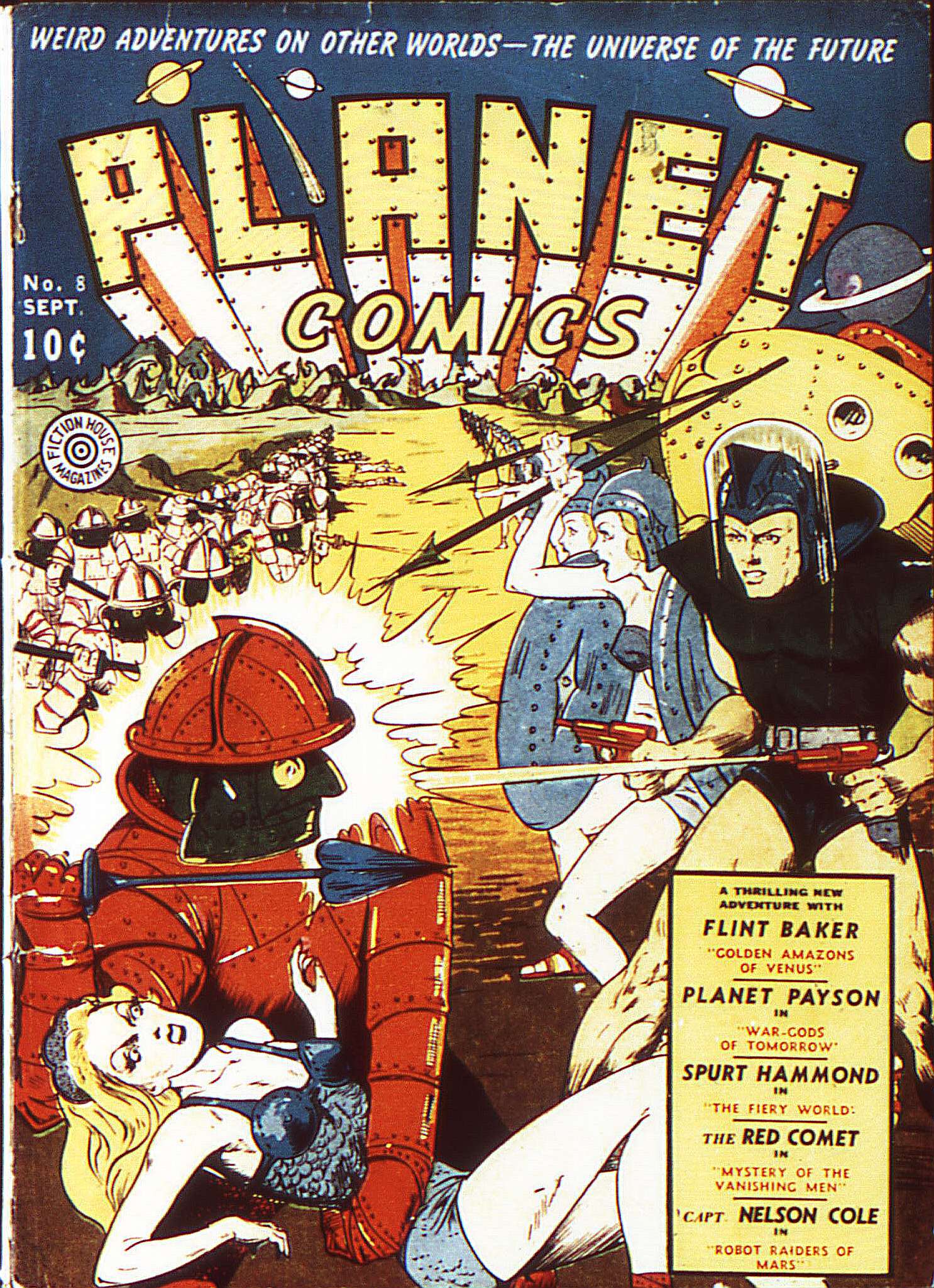 Planet Comics #8 (Fiction House), page 2. Public domain (US).