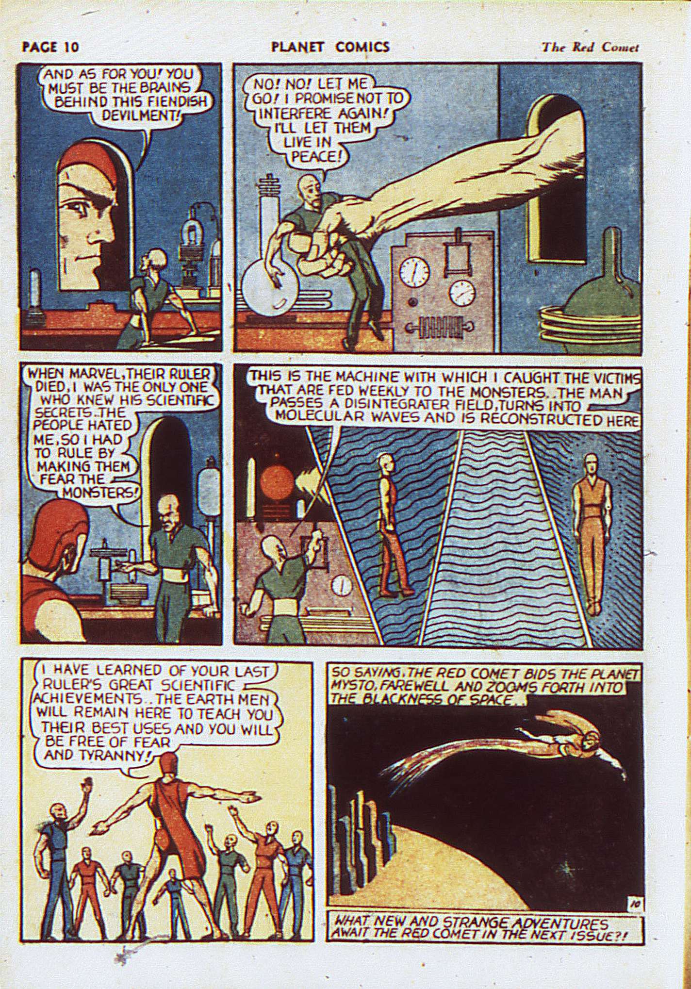 Planet Comics #8 (Fiction House), page 13. Public domain (US).