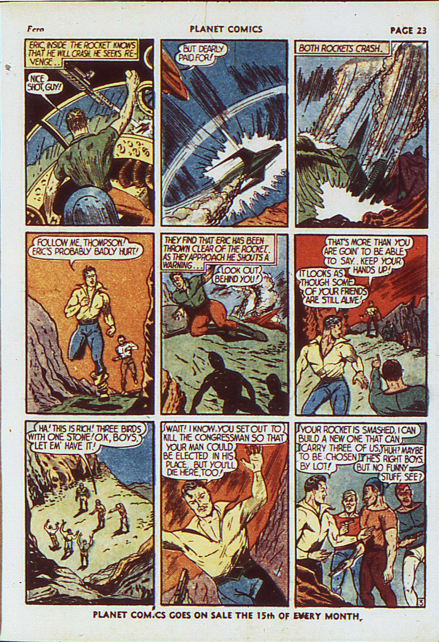 Planet Comics #8 (Fiction House), page 26. Public domain (US).