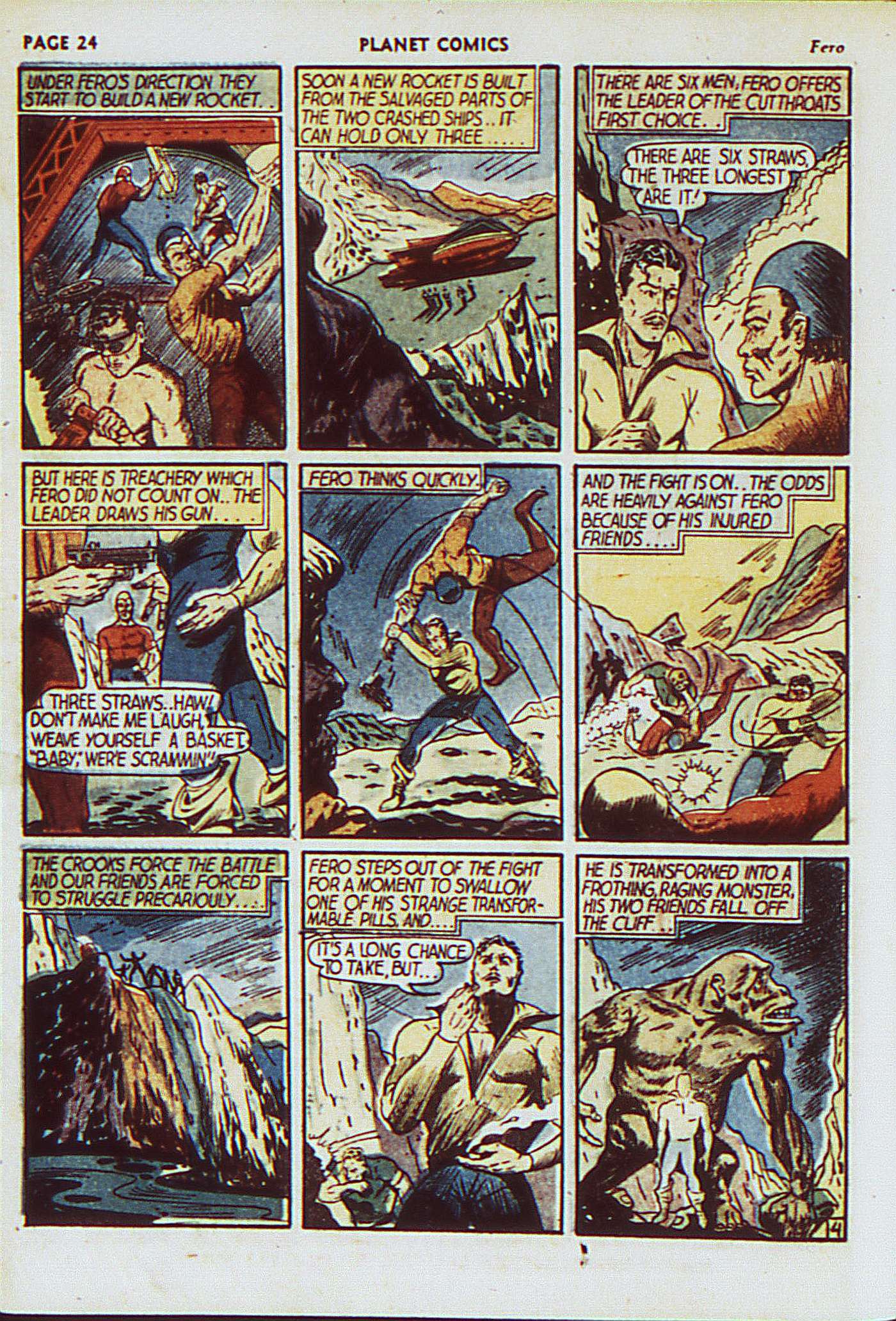 Planet Comics #8 (Fiction House), page 27. Public domain (US).