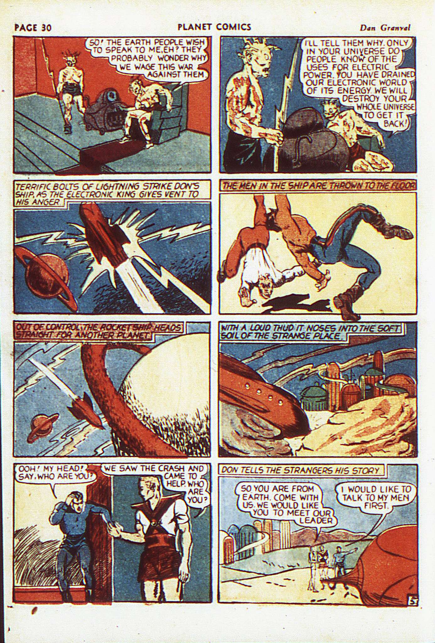 Planet Comics #8 (Fiction House), page 33. Public domain (US).