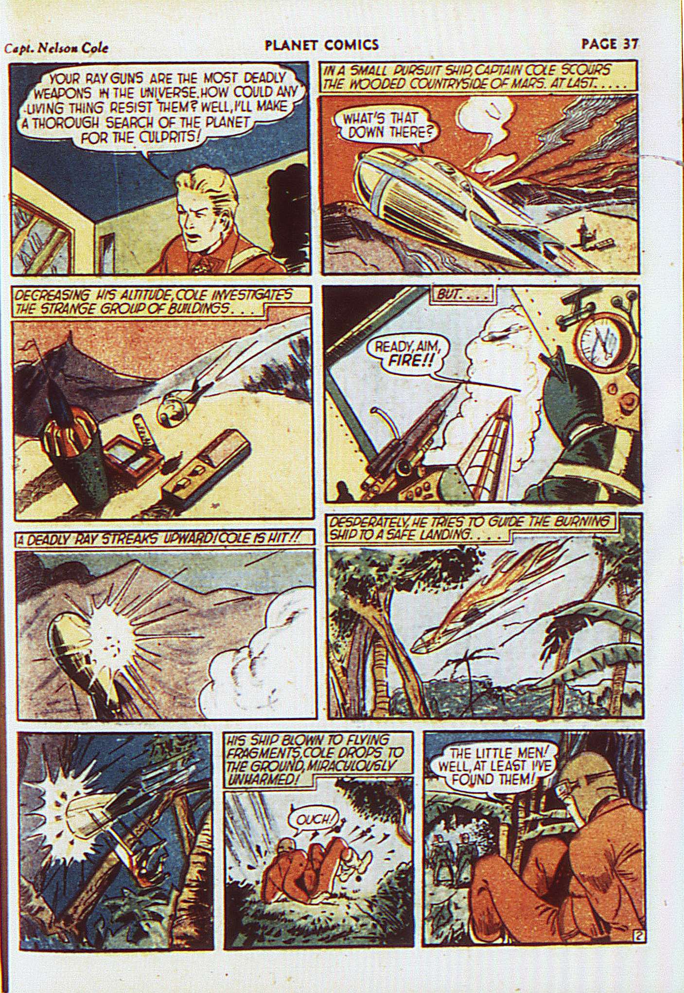 Planet Comics #8 (Fiction House), page 40. Public domain (US).