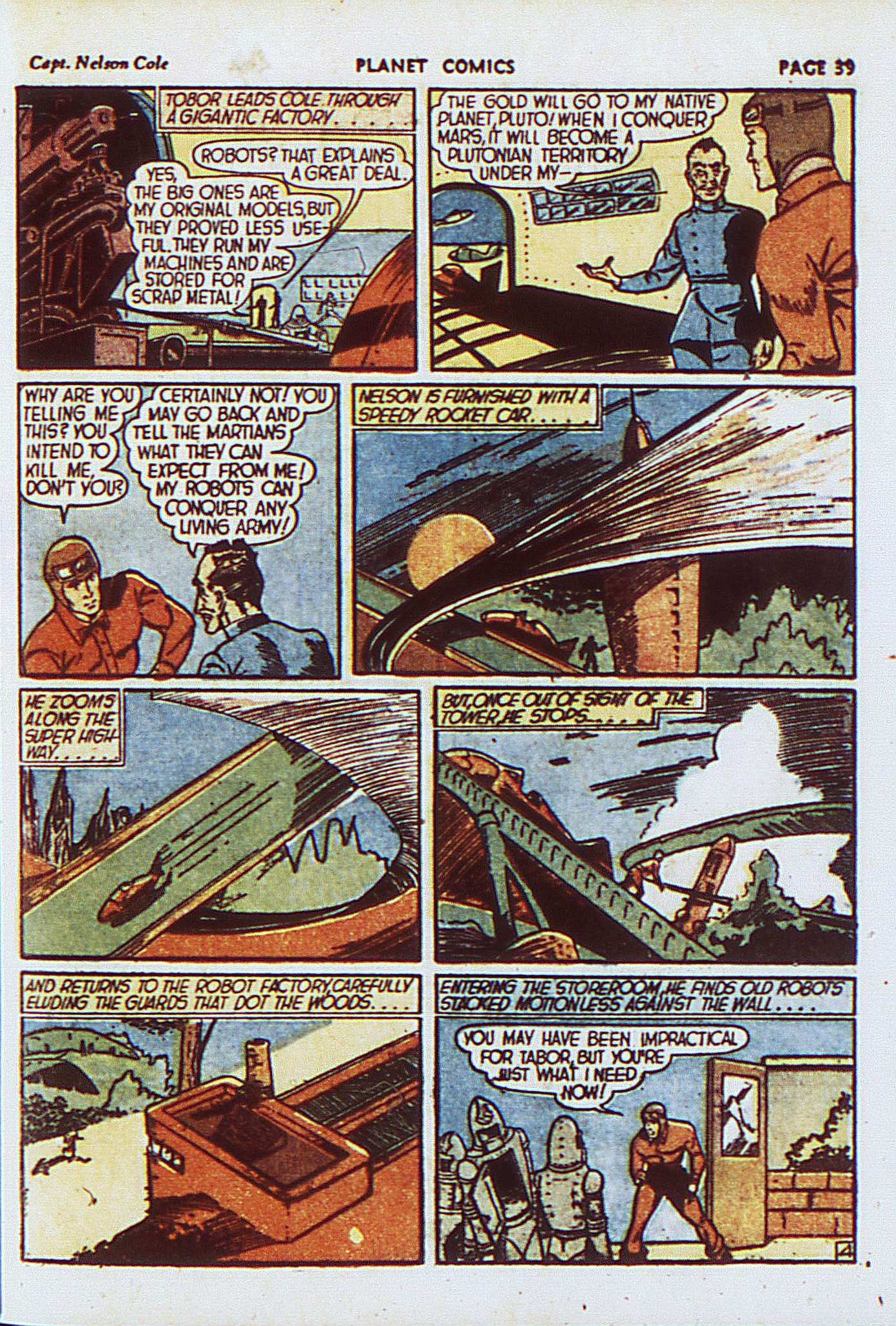 Planet Comics #8 (Fiction House), page 42. Public domain (US).