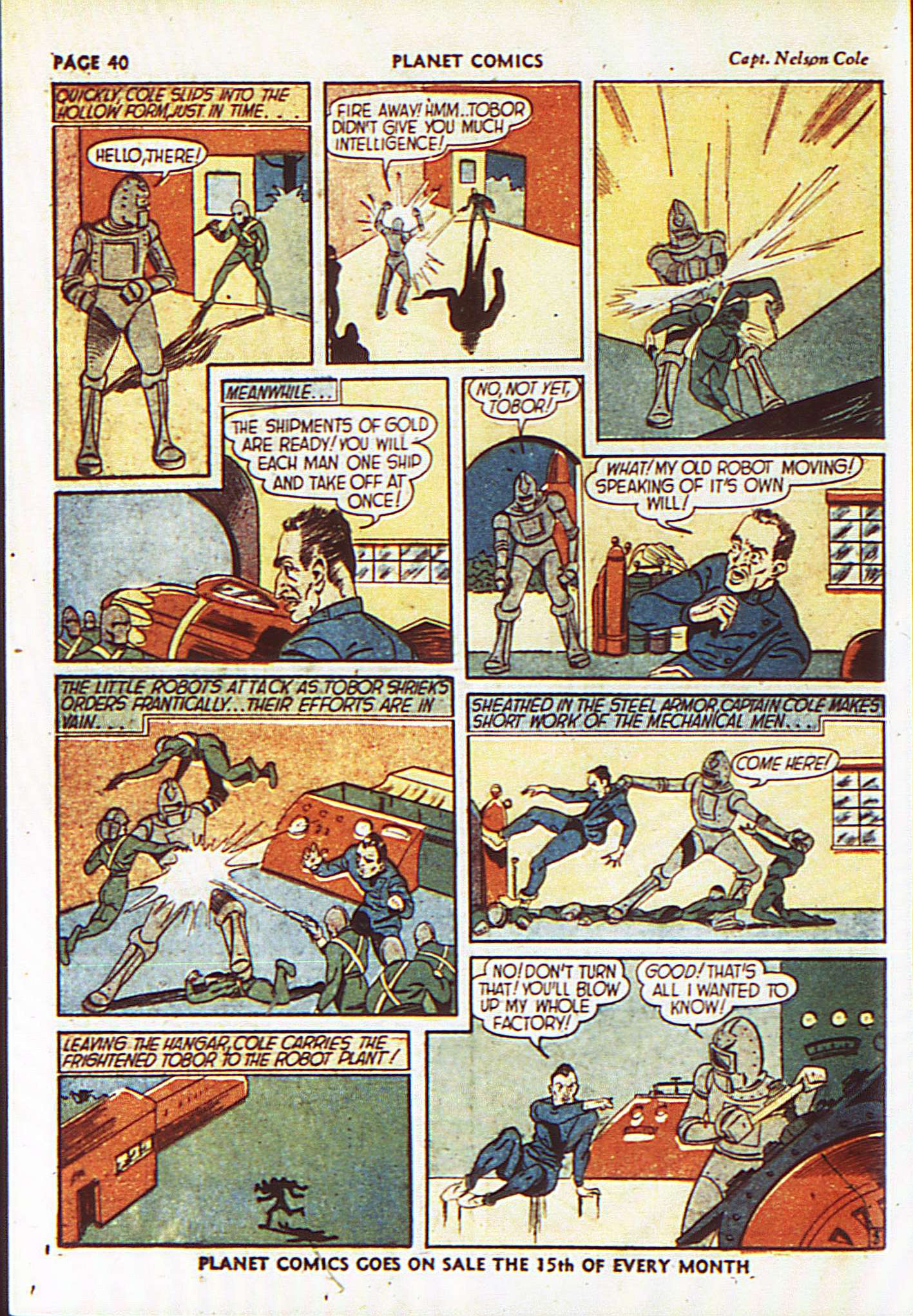 Planet Comics #8 (Fiction House), page 43. Public domain (US).