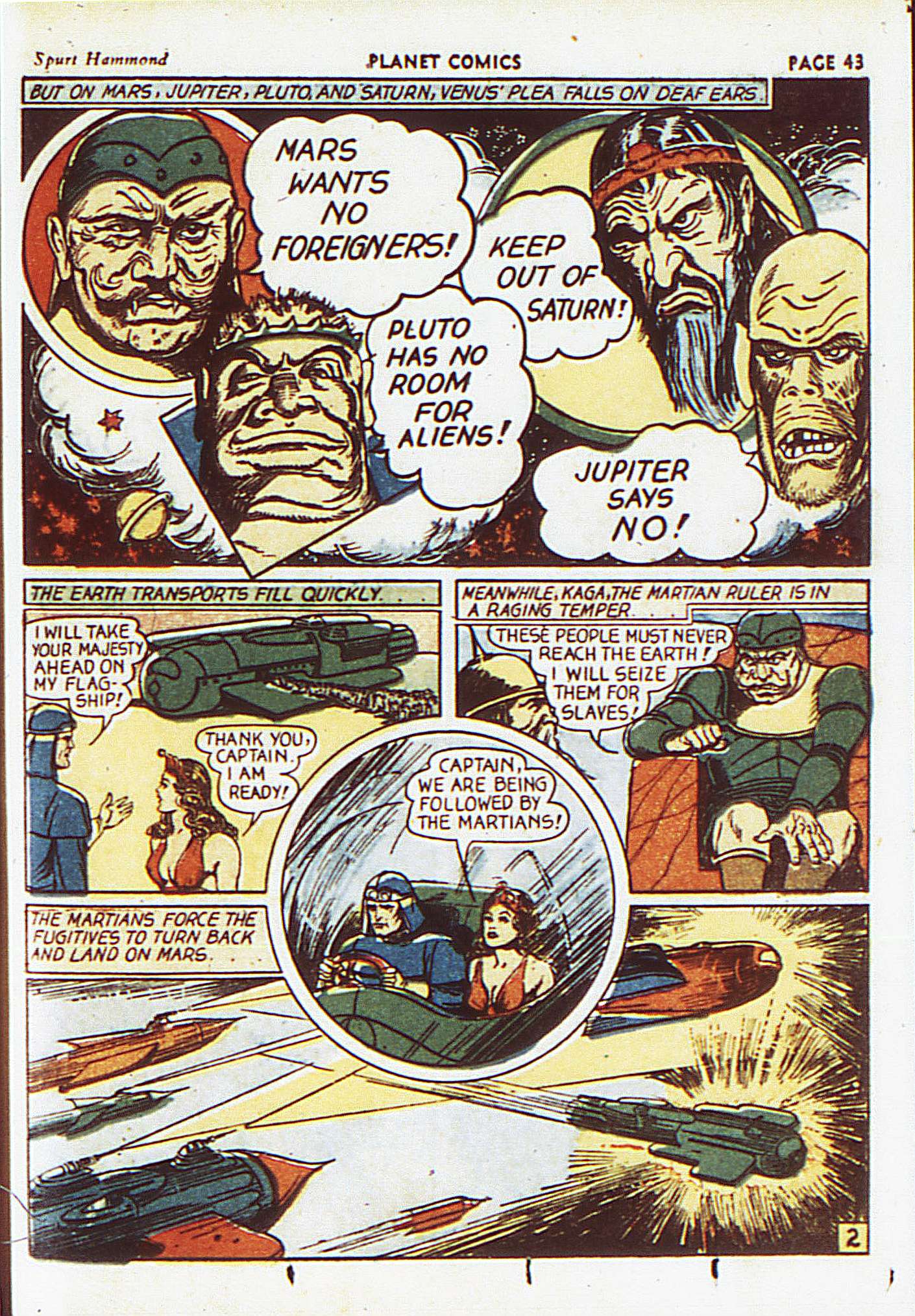 Planet Comics #8 (Fiction House), page 46. Public domain (US).