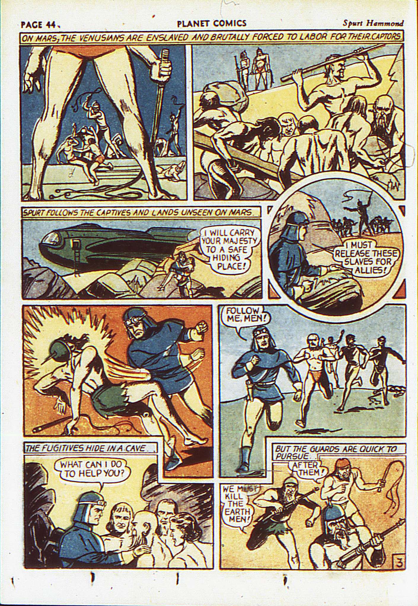 Planet Comics #8 (Fiction House), page 47. Public domain (US).