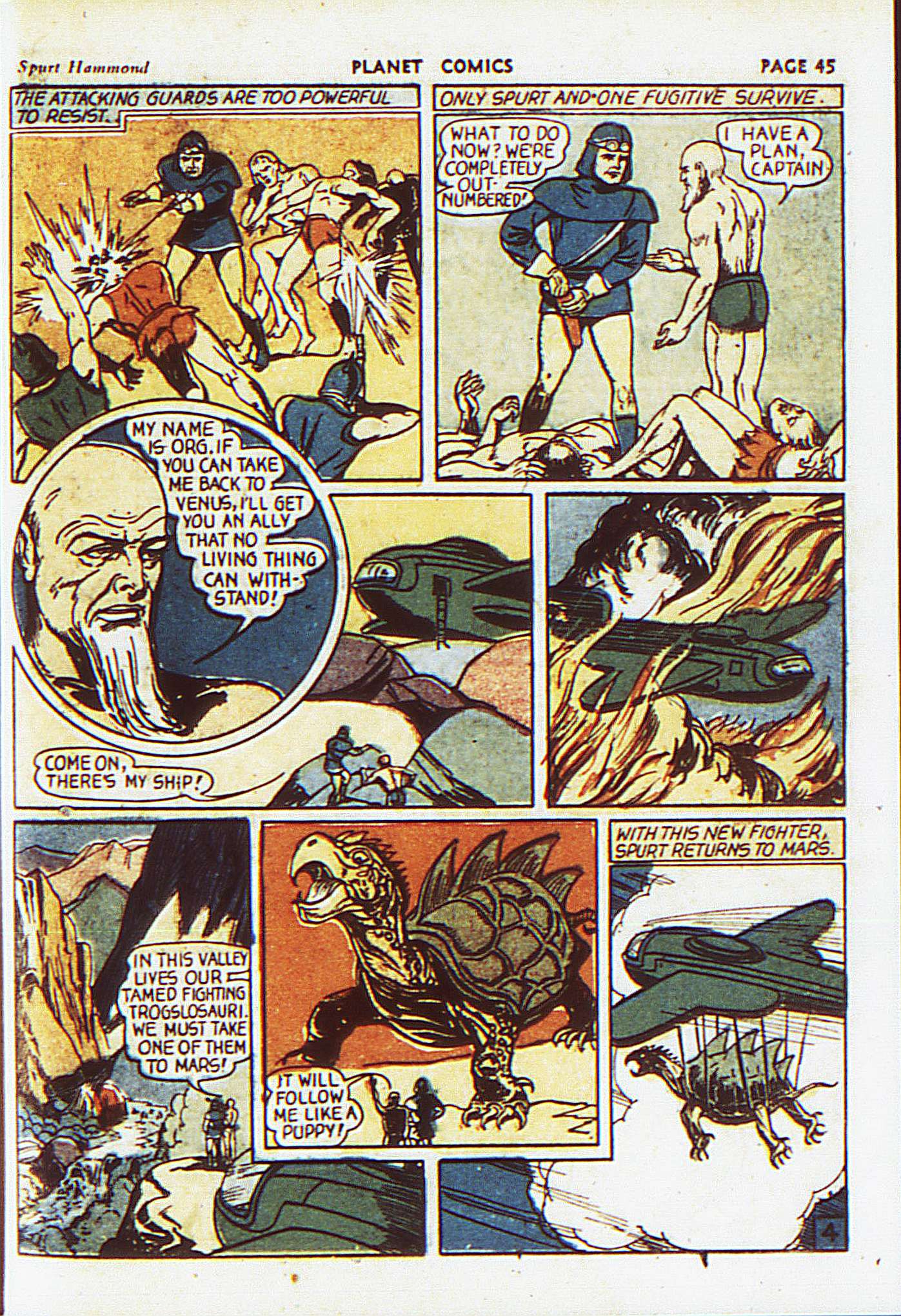 Planet Comics #8 (Fiction House), page 48. Public domain (US).