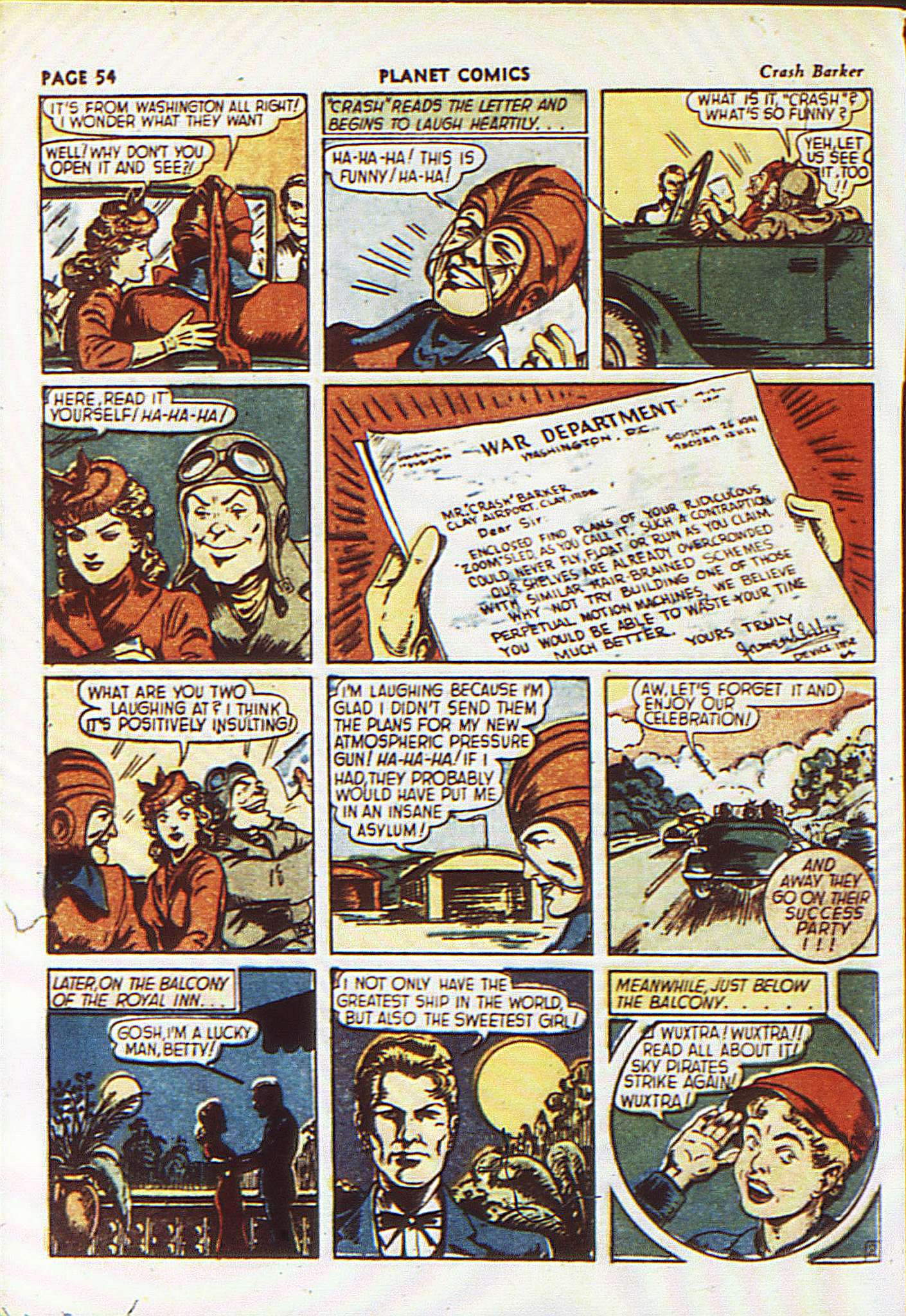 Planet Comics #8 (Fiction House), page 57. Public domain (US).