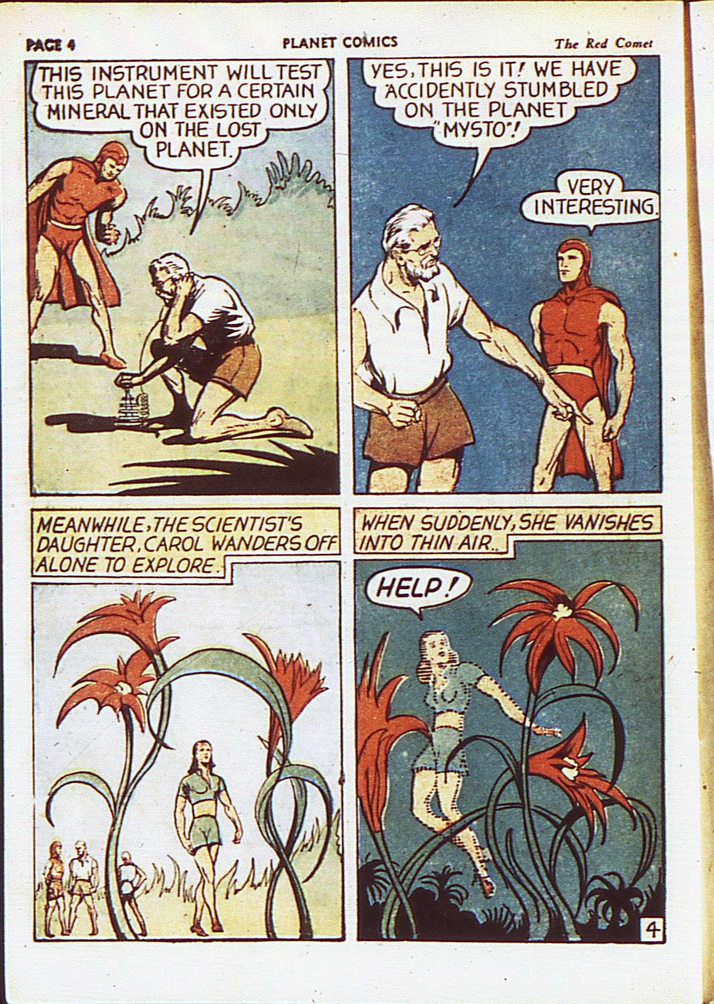 Planet Comics #8 (Fiction House), page 7. Public domain (US).