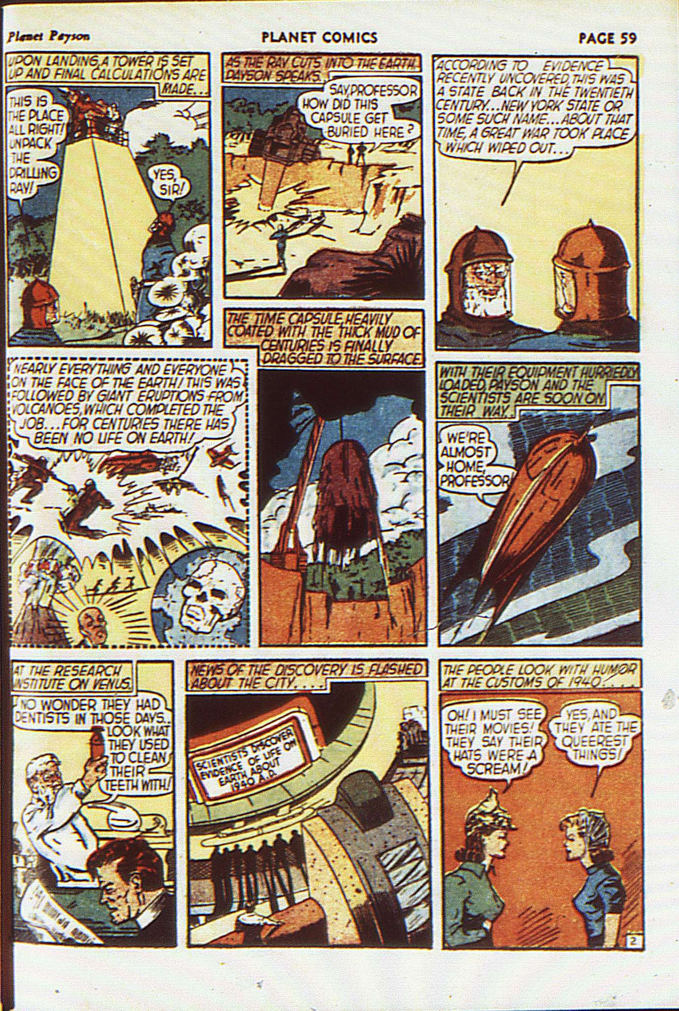 Planet Comics #8 (Fiction House), page 62. Public domain (US).