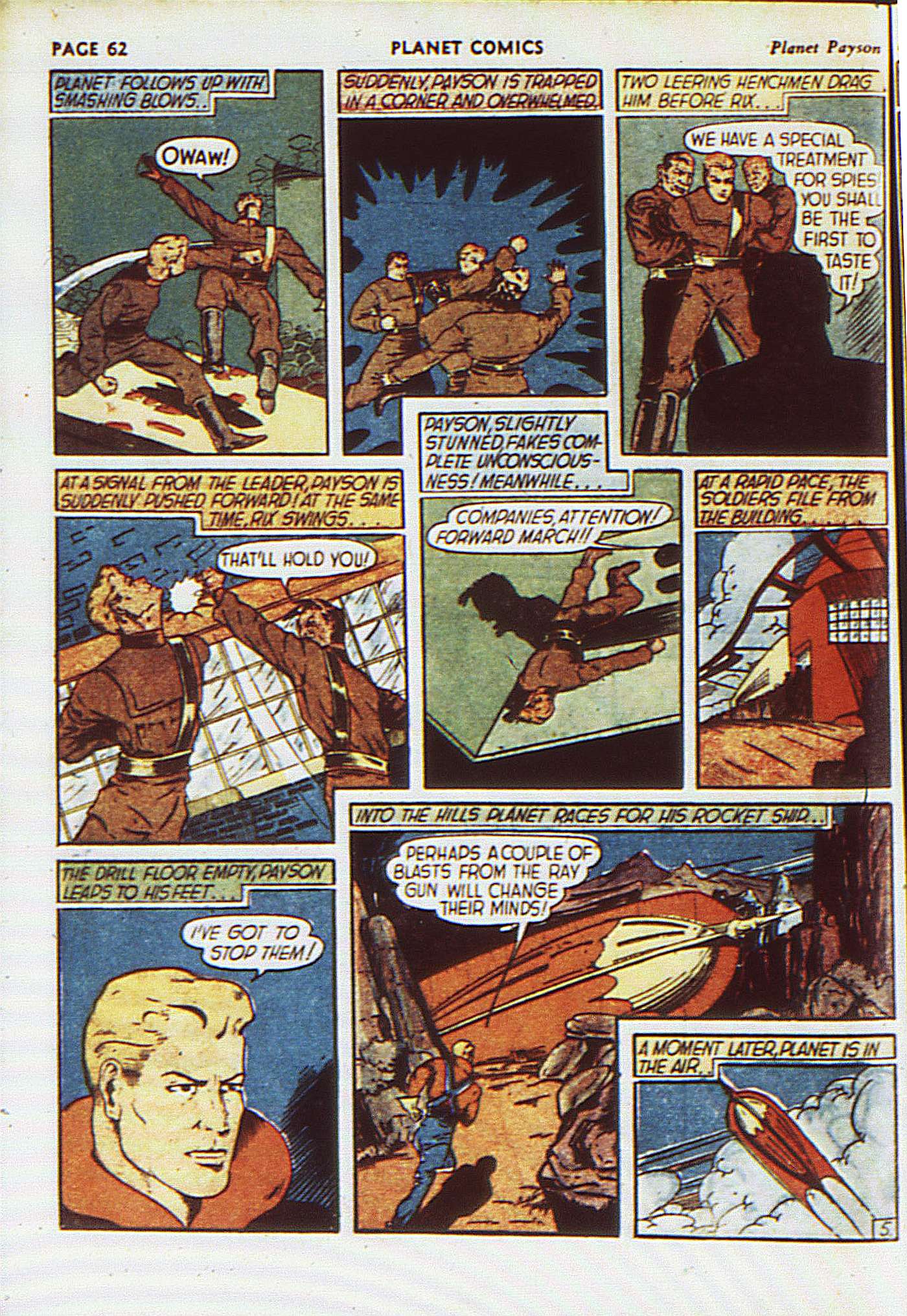 Planet Comics #8 (Fiction House), page 65. Public domain (US).