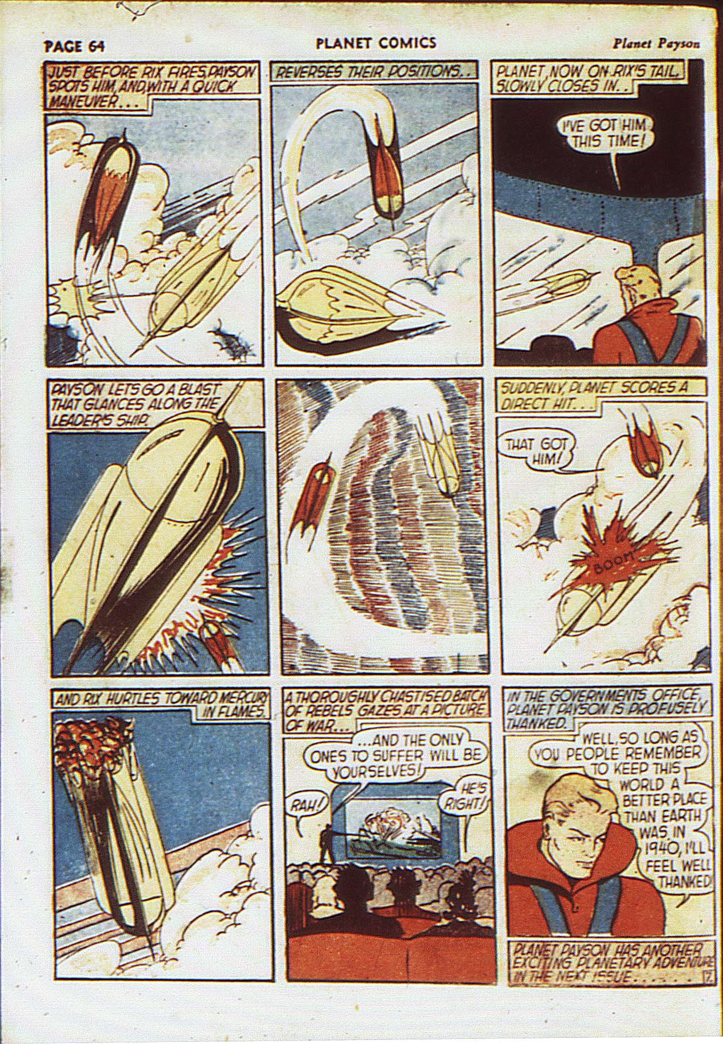 Planet Comics #8 (Fiction House), page 67. Public domain (US).