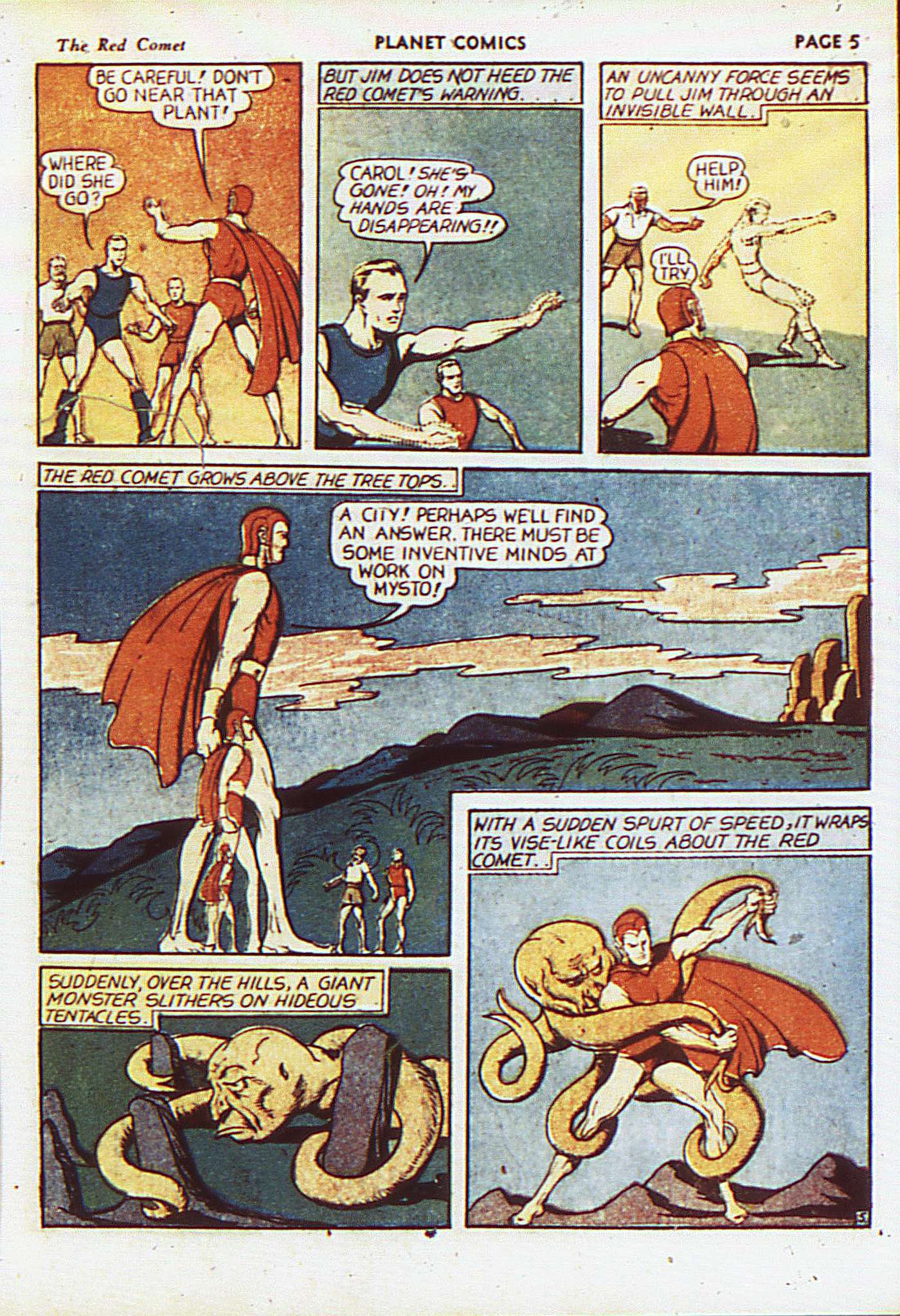 Planet Comics #8 (Fiction House), page 8. Public domain (US).