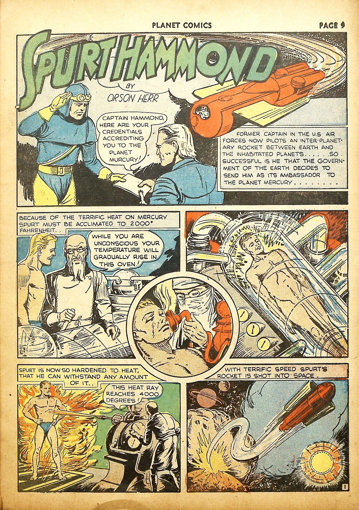 Planet Comics #9 (Fiction House), page 11. Public domain (US).
