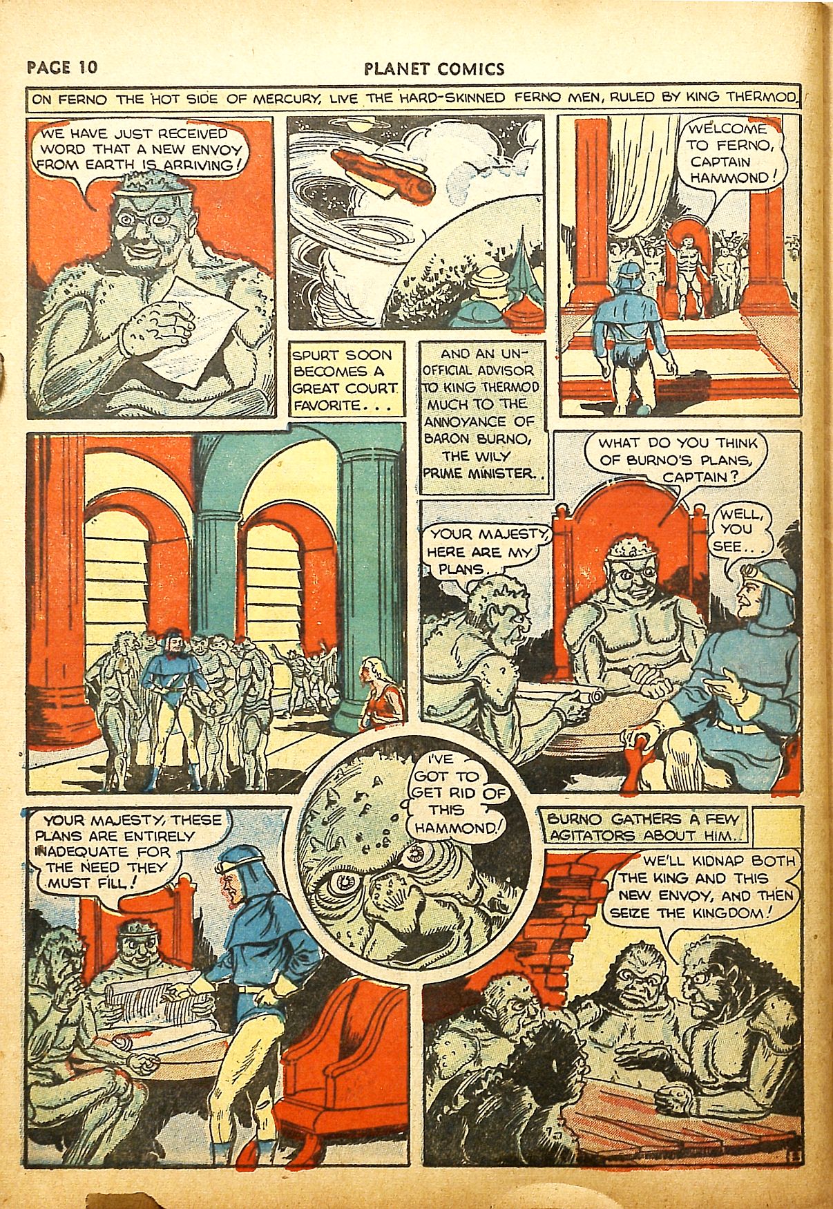 Planet Comics #9 (Fiction House), page 12. Public domain (US).