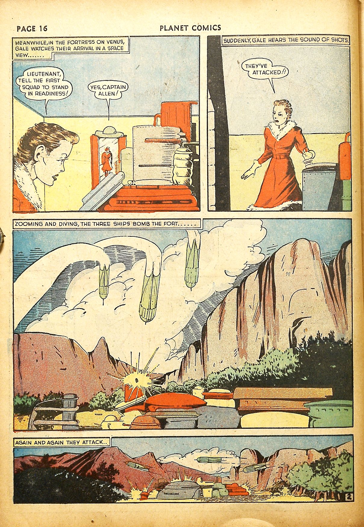 Planet Comics #9 (Fiction House), page 18. Public domain (US).