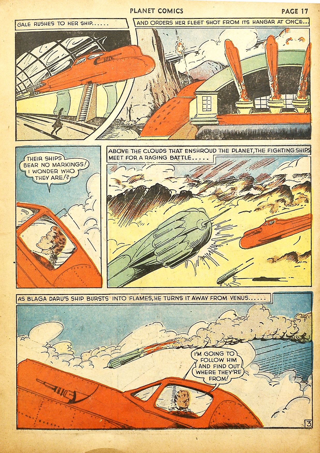 Planet Comics #9 (Fiction House), page 19. Public domain (US).