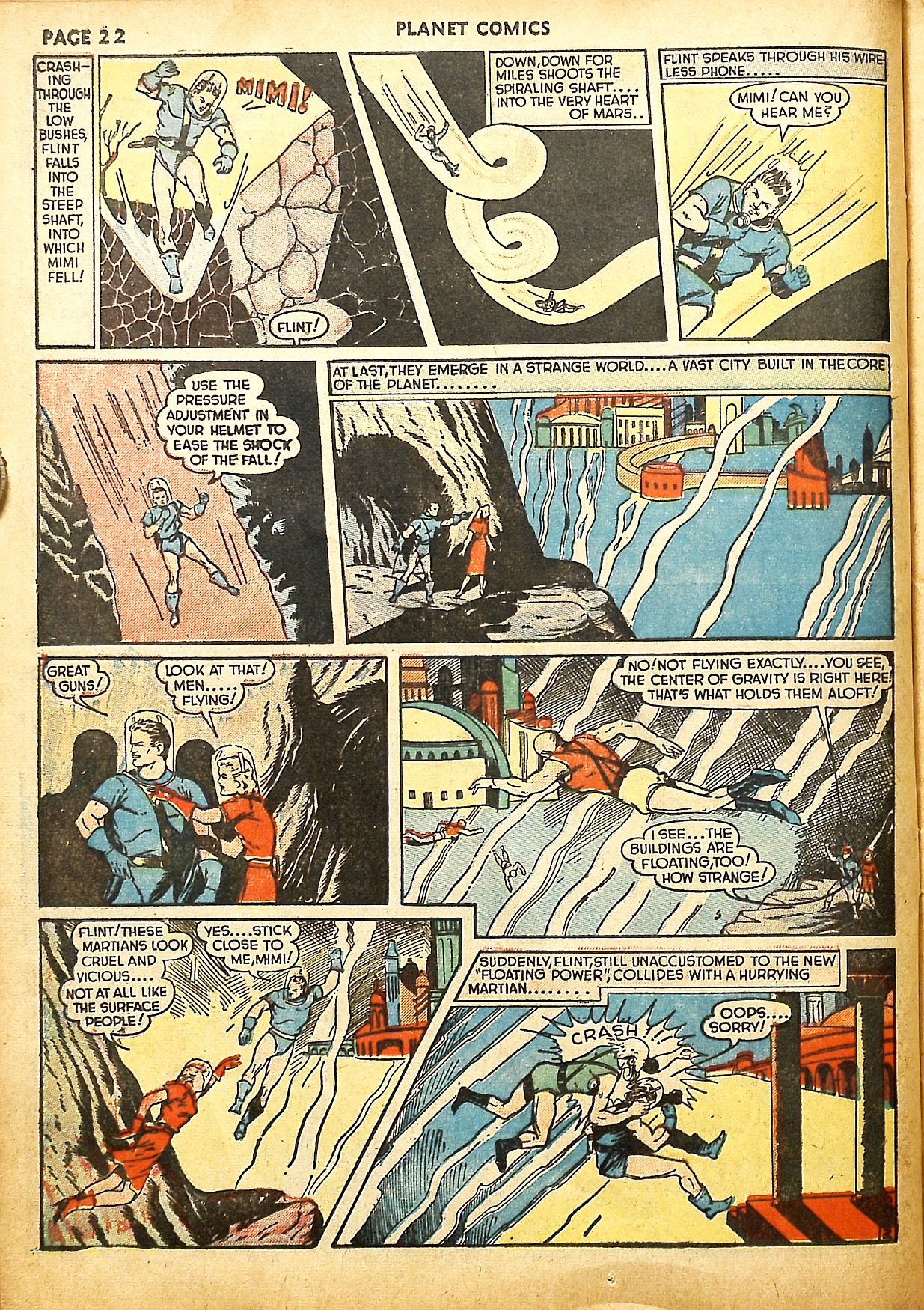 Planet Comics #9 (Fiction House), page 24. Public domain (US).