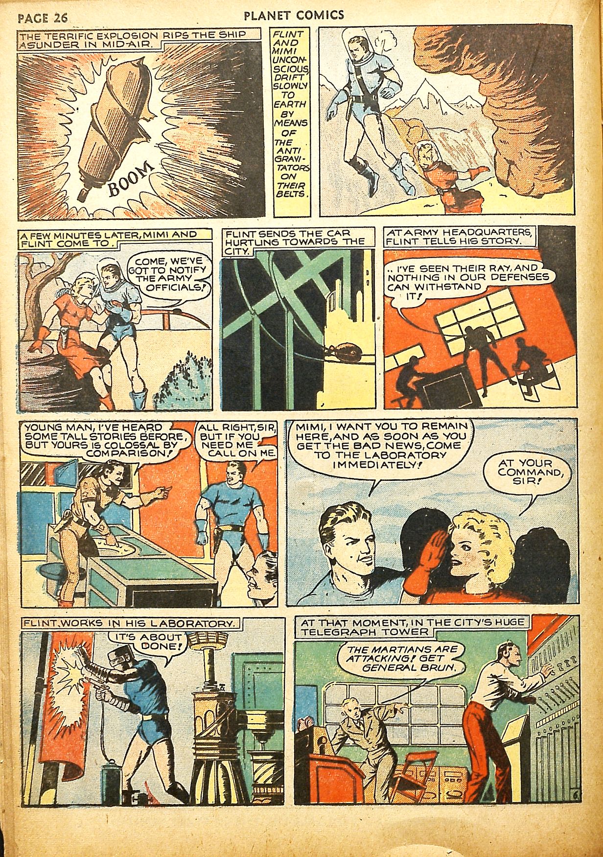 Planet Comics #9 (Fiction House), page 28. Public domain (US).