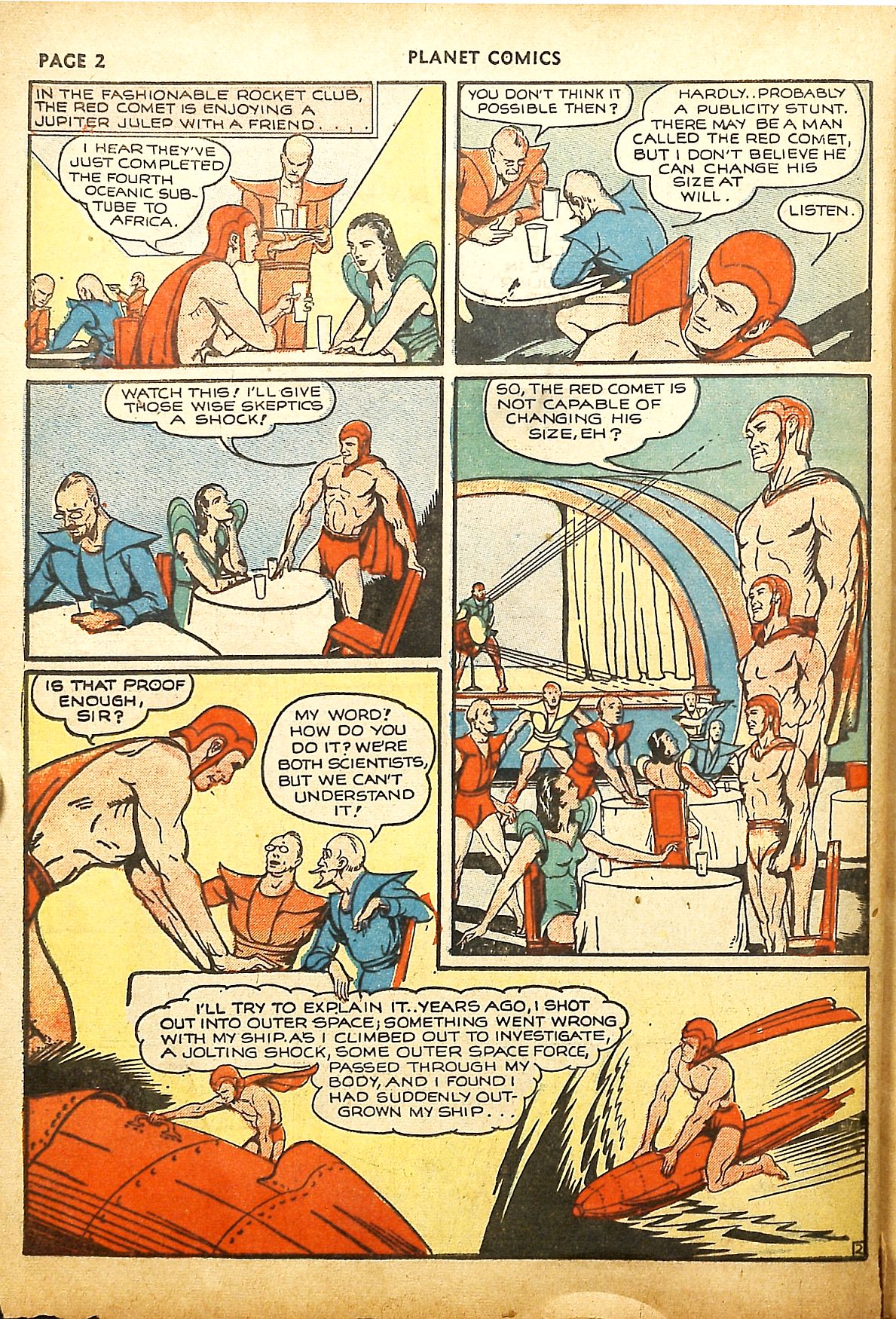 Planet Comics #9 (Fiction House), page 4. Public domain (US).