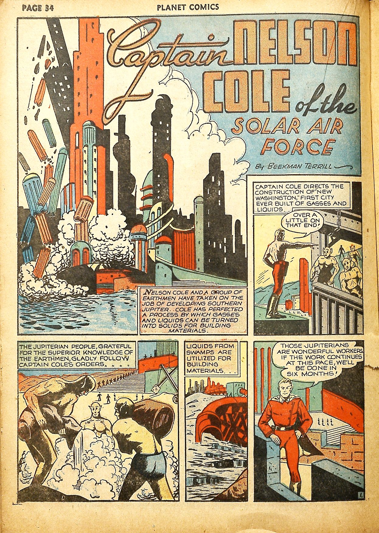 Planet Comics #9 (Fiction House), page 36. Public domain (US).