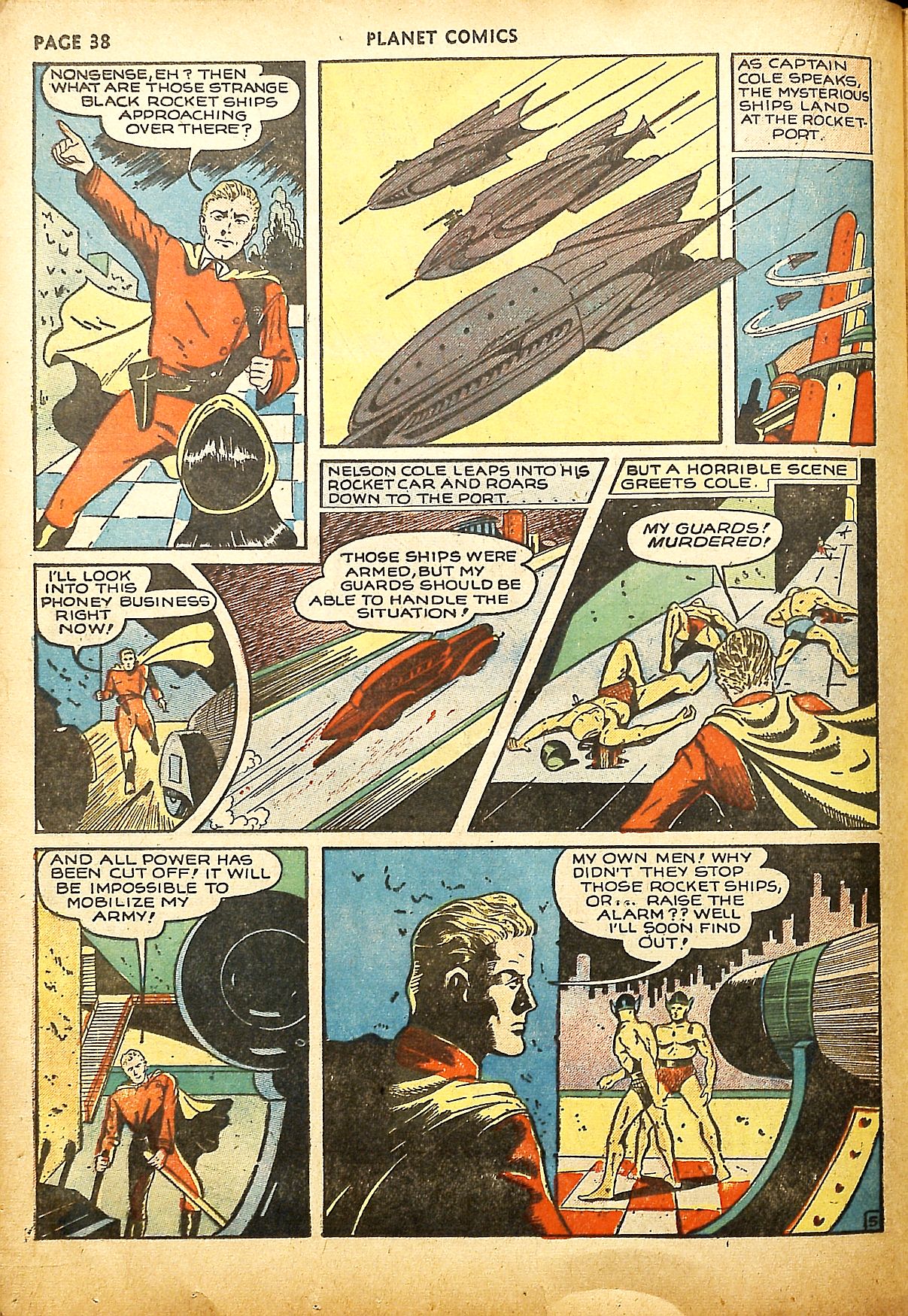 Planet Comics #9 (Fiction House), page 40. Public domain (US).