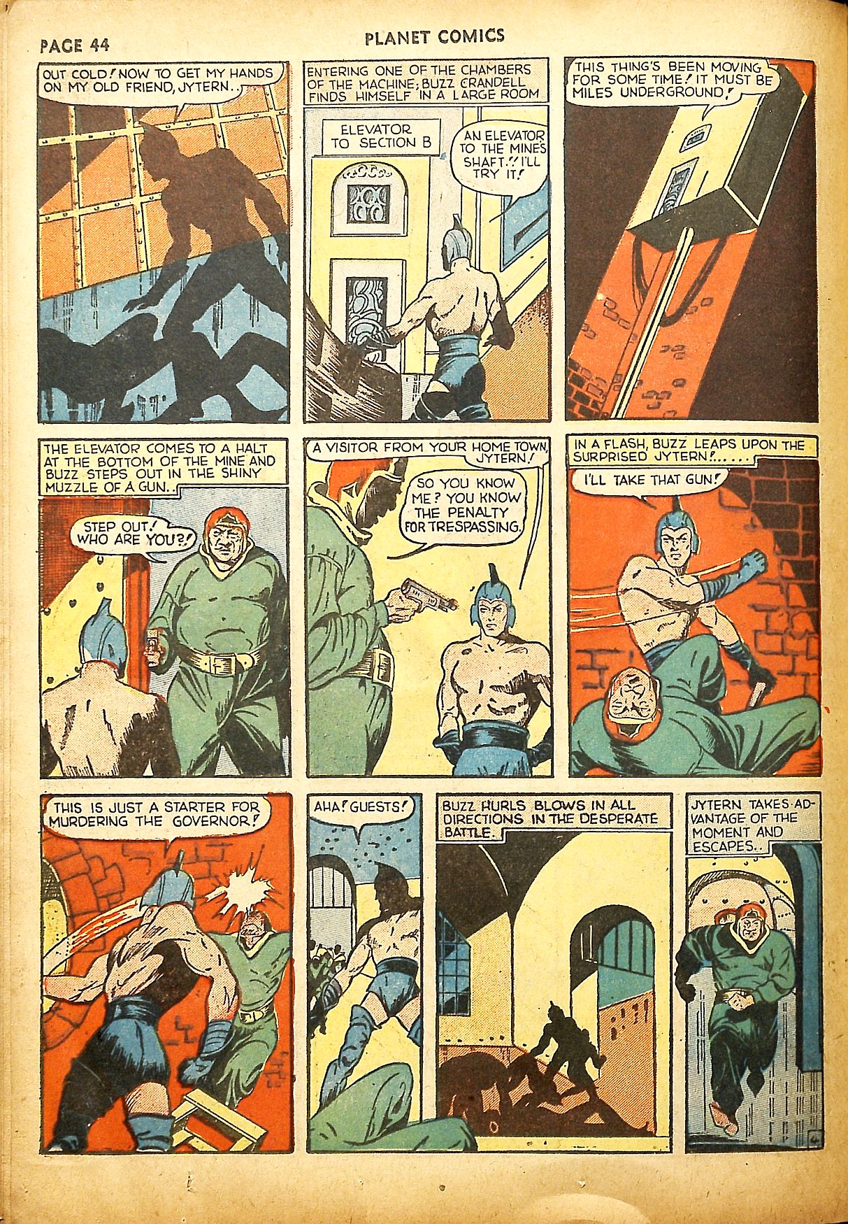 Planet Comics #9 (Fiction House), page 46. Public domain (US).