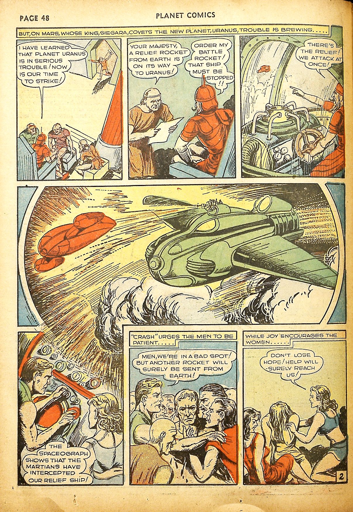 Planet Comics #9 (Fiction House), page 50. Public domain (US).