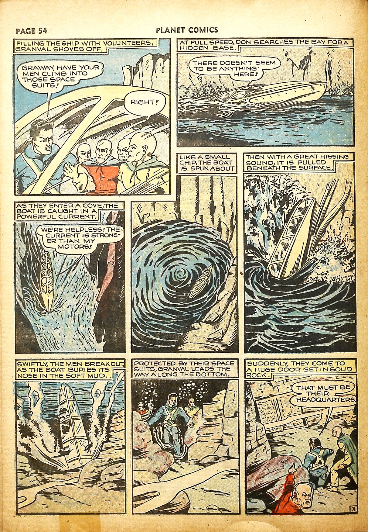 Planet Comics #9 (Fiction House), page 56. Public domain (US).