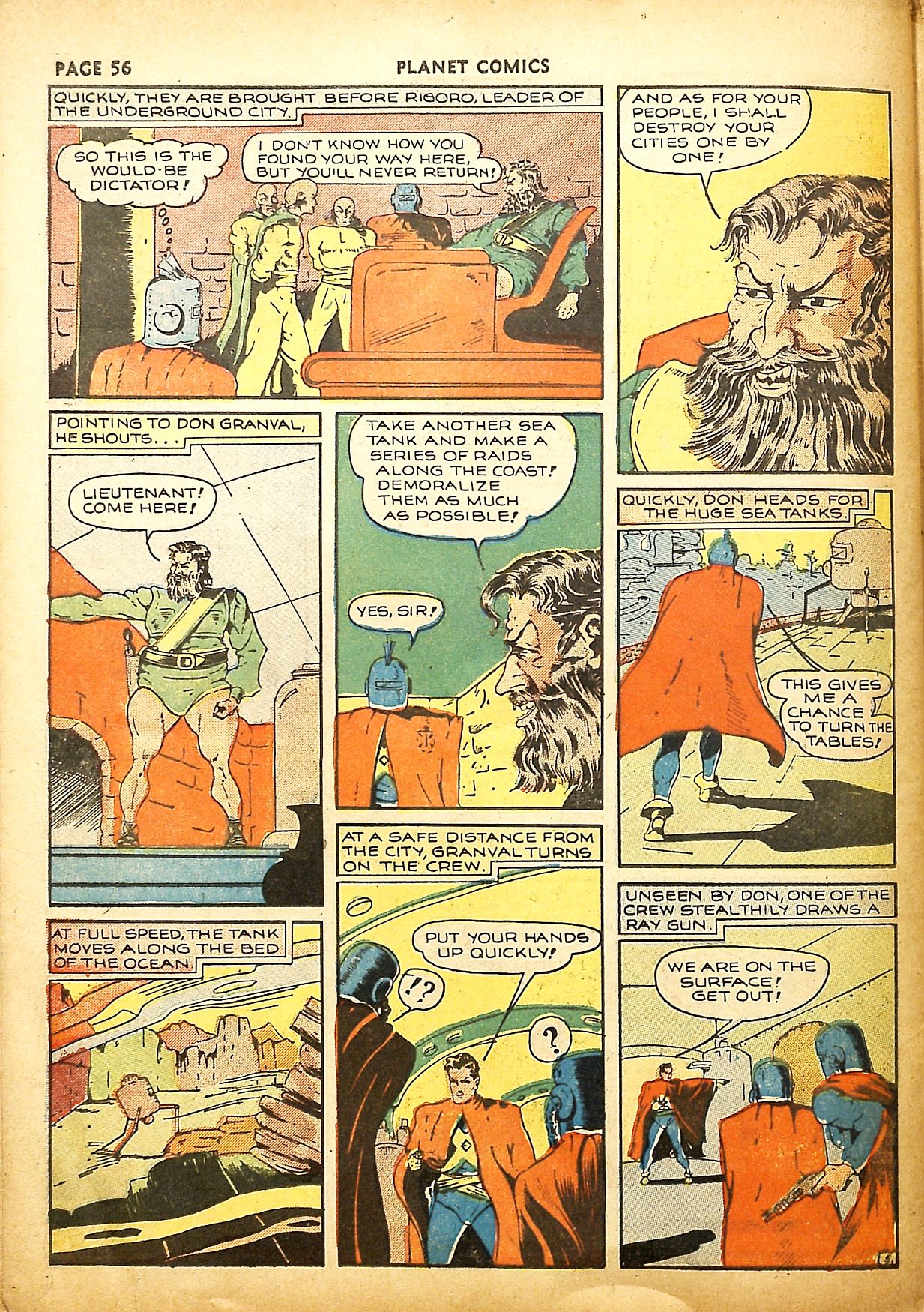 Planet Comics #9 (Fiction House), page 58. Public domain (US).