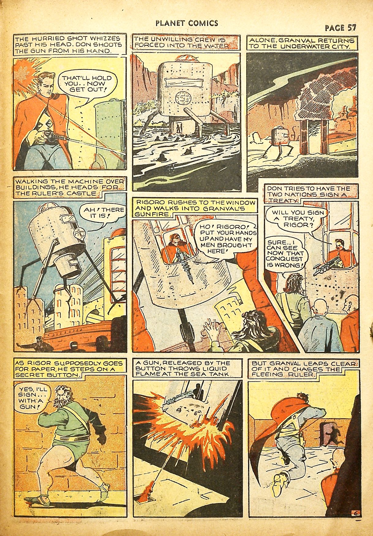 Planet Comics #9 (Fiction House), page 59. Public domain (US).