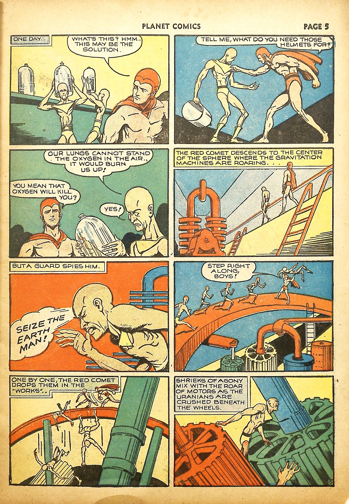 Planet Comics #9 (Fiction House), page 7. Public domain (US).
