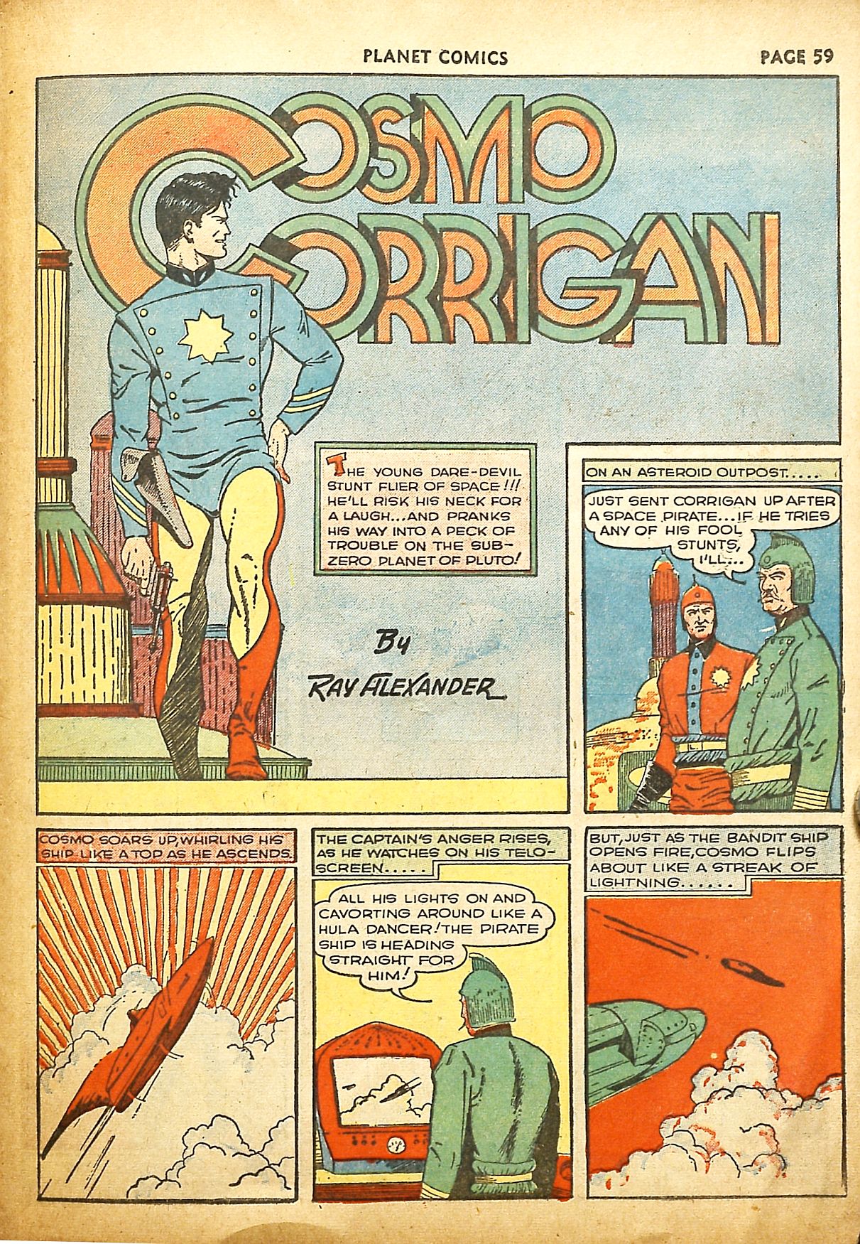 Planet Comics #9 (Fiction House), page 61. Public domain (US).