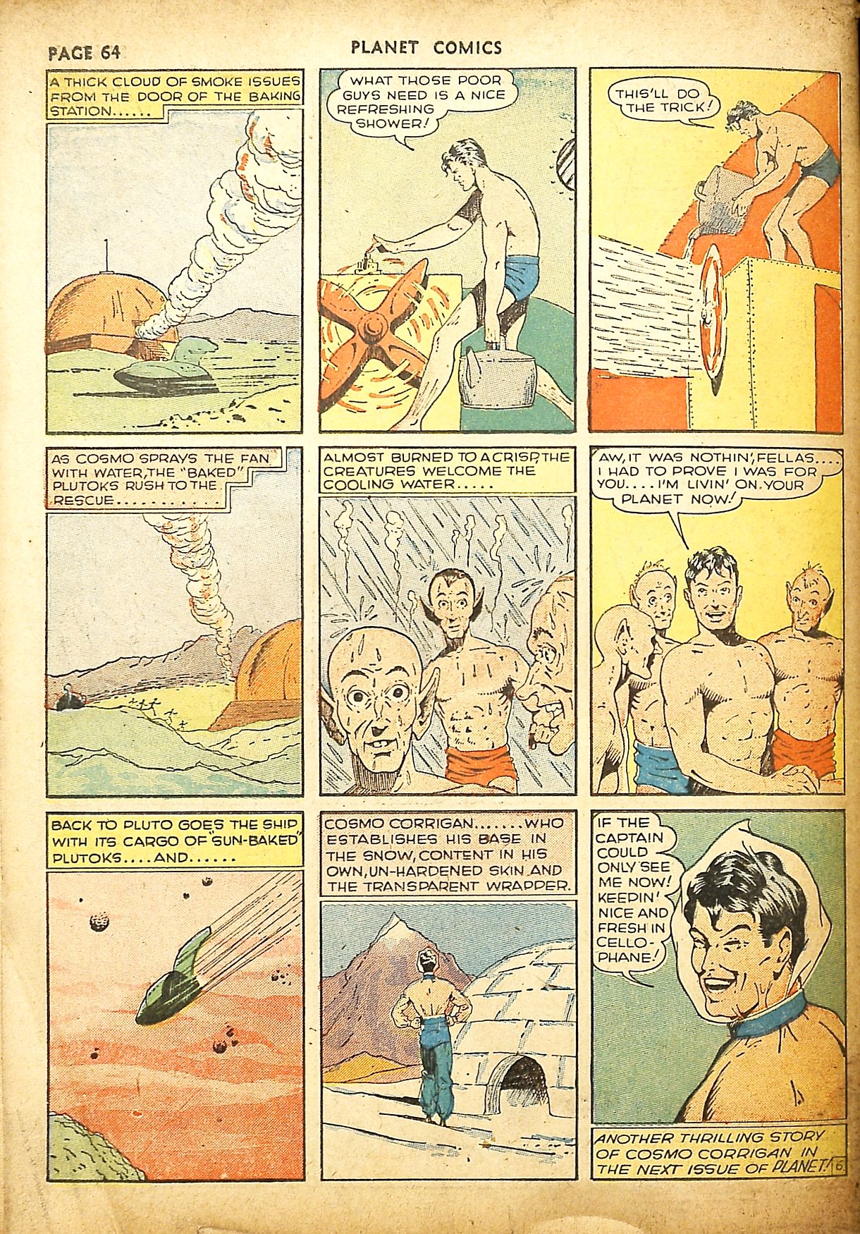 Planet Comics #9 (Fiction House), page 66. Public domain (US).