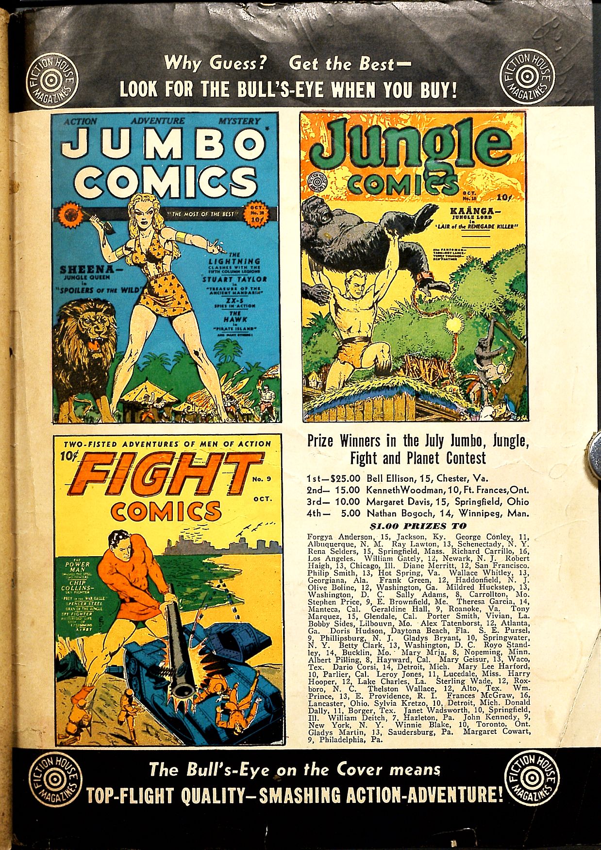 Planet Comics #9 (Fiction House), page 67. Public domain (US).