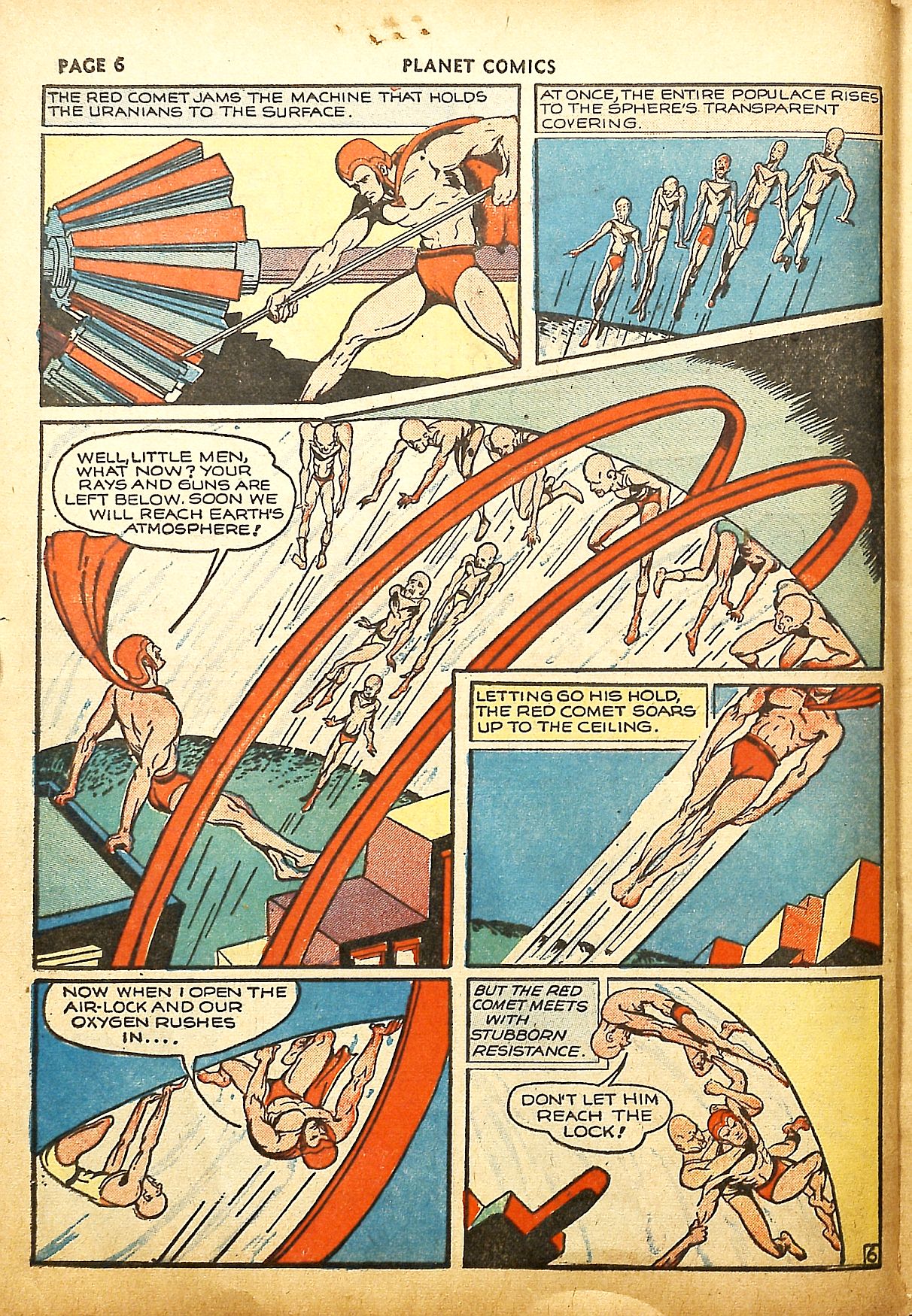 Planet Comics #9 (Fiction House), page 8. Public domain (US).