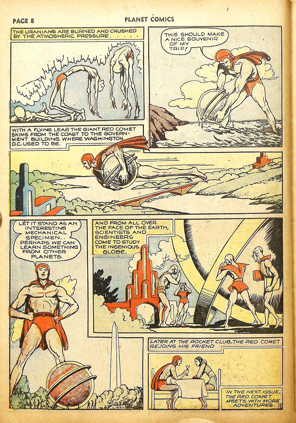 Planet Comics #9 (Fiction House), page 10. Public domain (US).