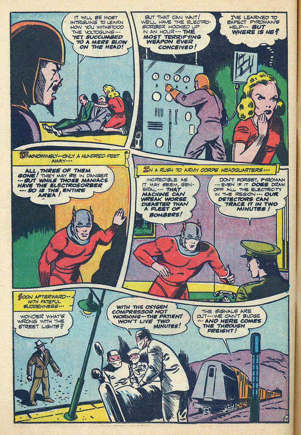 Pyroman, America's Best Comics #18, page 10. Public domain. Source: https://commons.wikimedia.org/wiki/File%3AAmericasBestComics1824.jpg