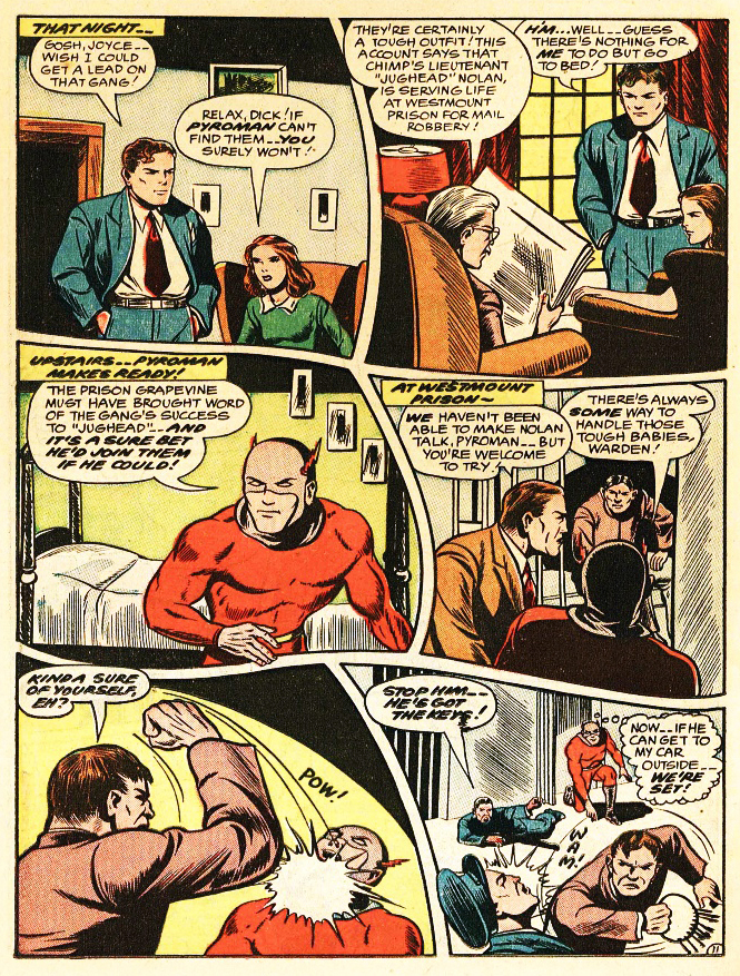Pyroman, America's Best Comics #20, page 11. Public domain. Source: https://commons.wikimedia.org/wiki/File%3AAmericasBestComics2036.jpg