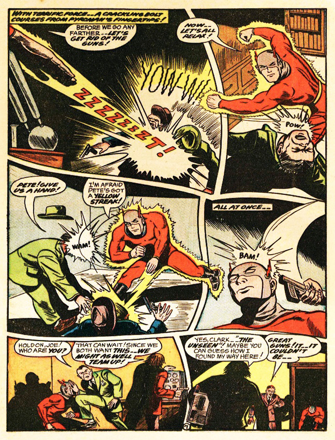 Pyroman, America's Best Comics #20, page 7. Public domain. Source: https://commons.wikimedia.org/wiki/File%3AAmericasBestComics2032.jpg