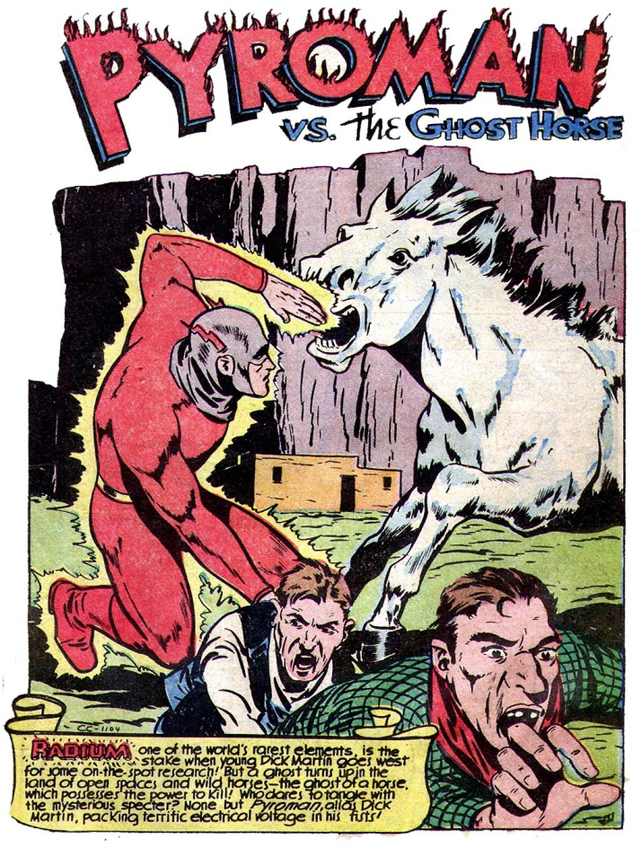 Pyroman, America's Best Comics #24, page 1. Public domain. Source: https://commons.wikimedia.org/wiki/File%3AAmericasBestComics2429.jpg
