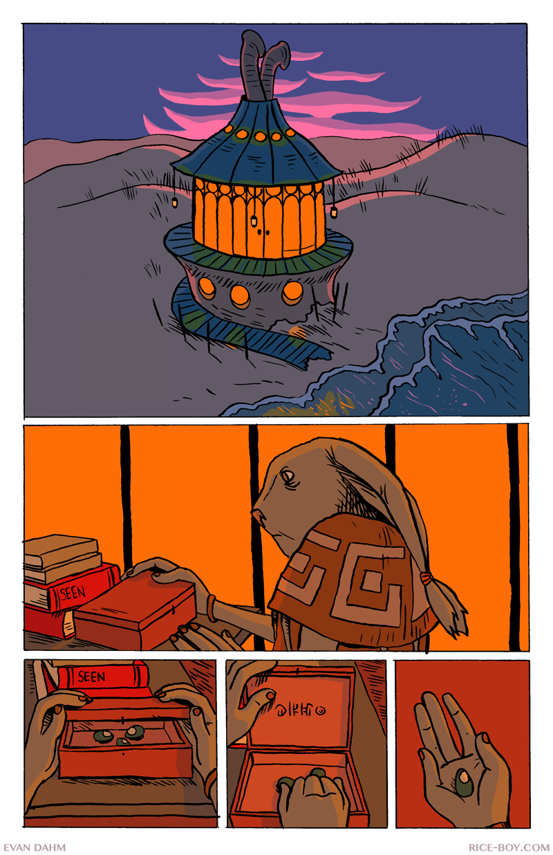 Rice Boy by Evan Dahm, page 117 (The Second Book). CC BY-NC-SA 3.0 US. https://www.rice-boy.com/rb/index.php?c=117