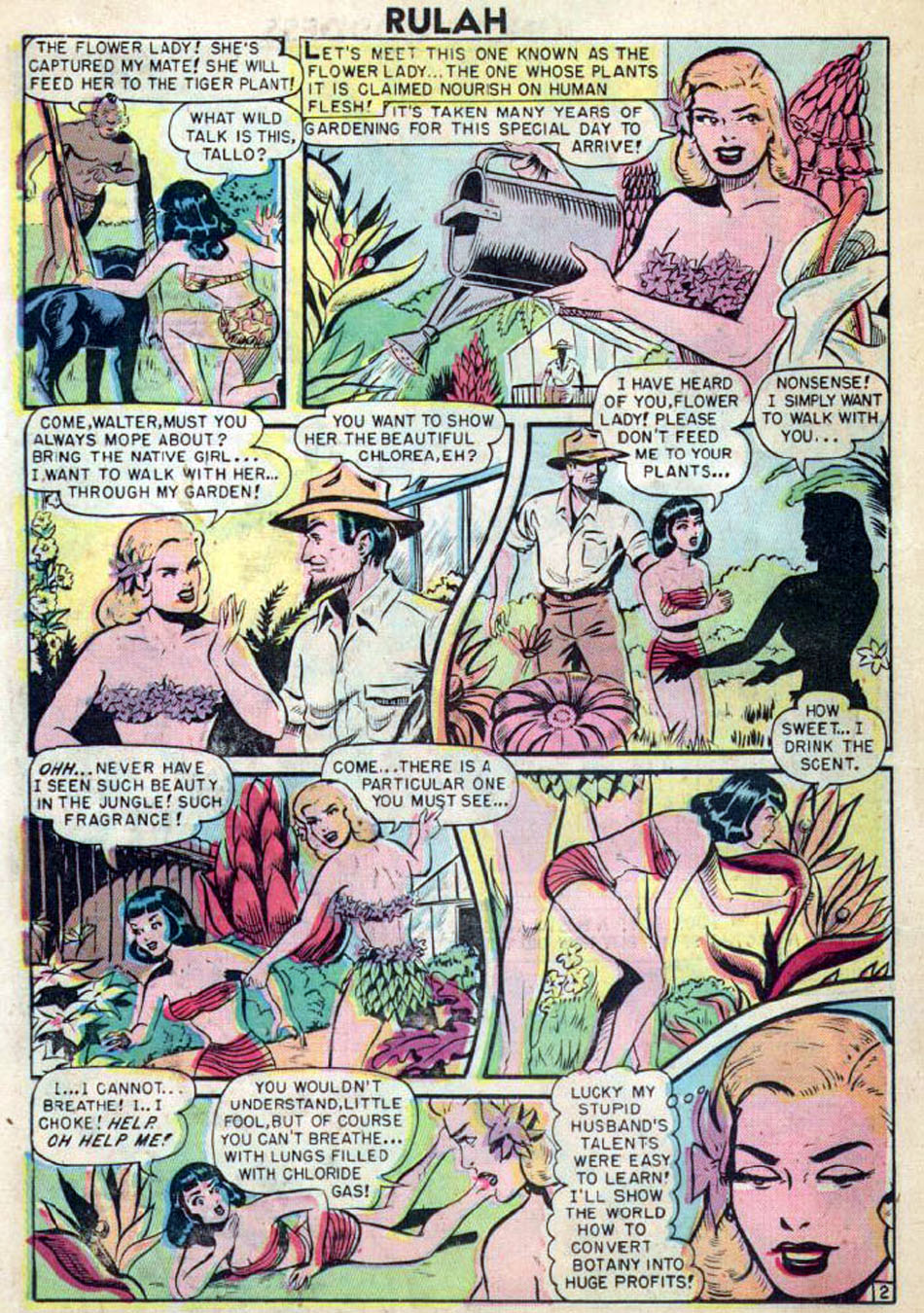 Rulah, Jungle Goddess #18, page 13. Public domain. Source: https://commons.wikimedia.org/wiki/File%3ARulah1816.jpg