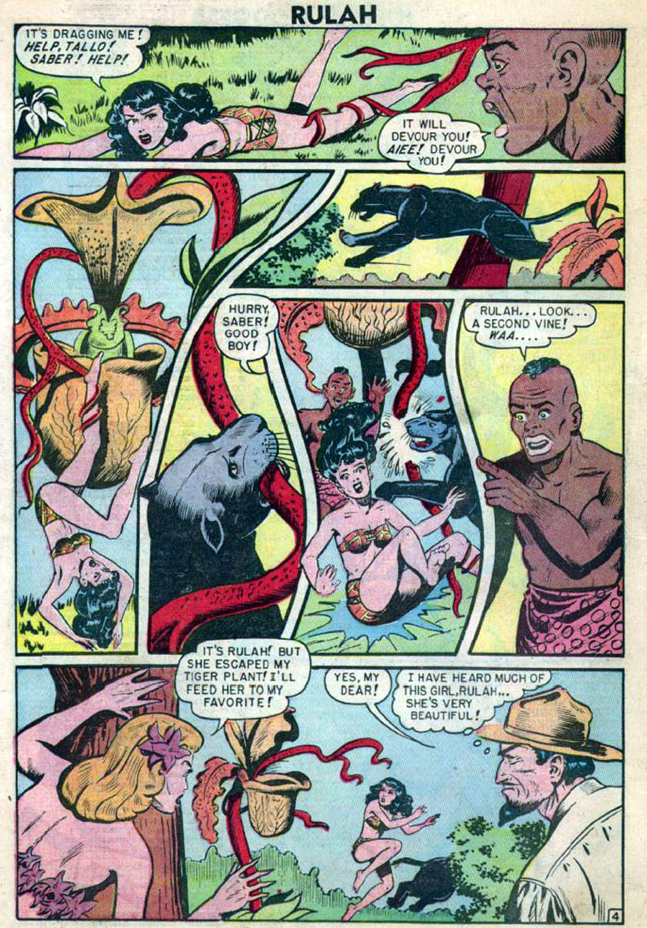 Rulah, Jungle Goddess #18, page 15. Public domain. Source: https://commons.wikimedia.org/wiki/File%3ARulah1818.jpg