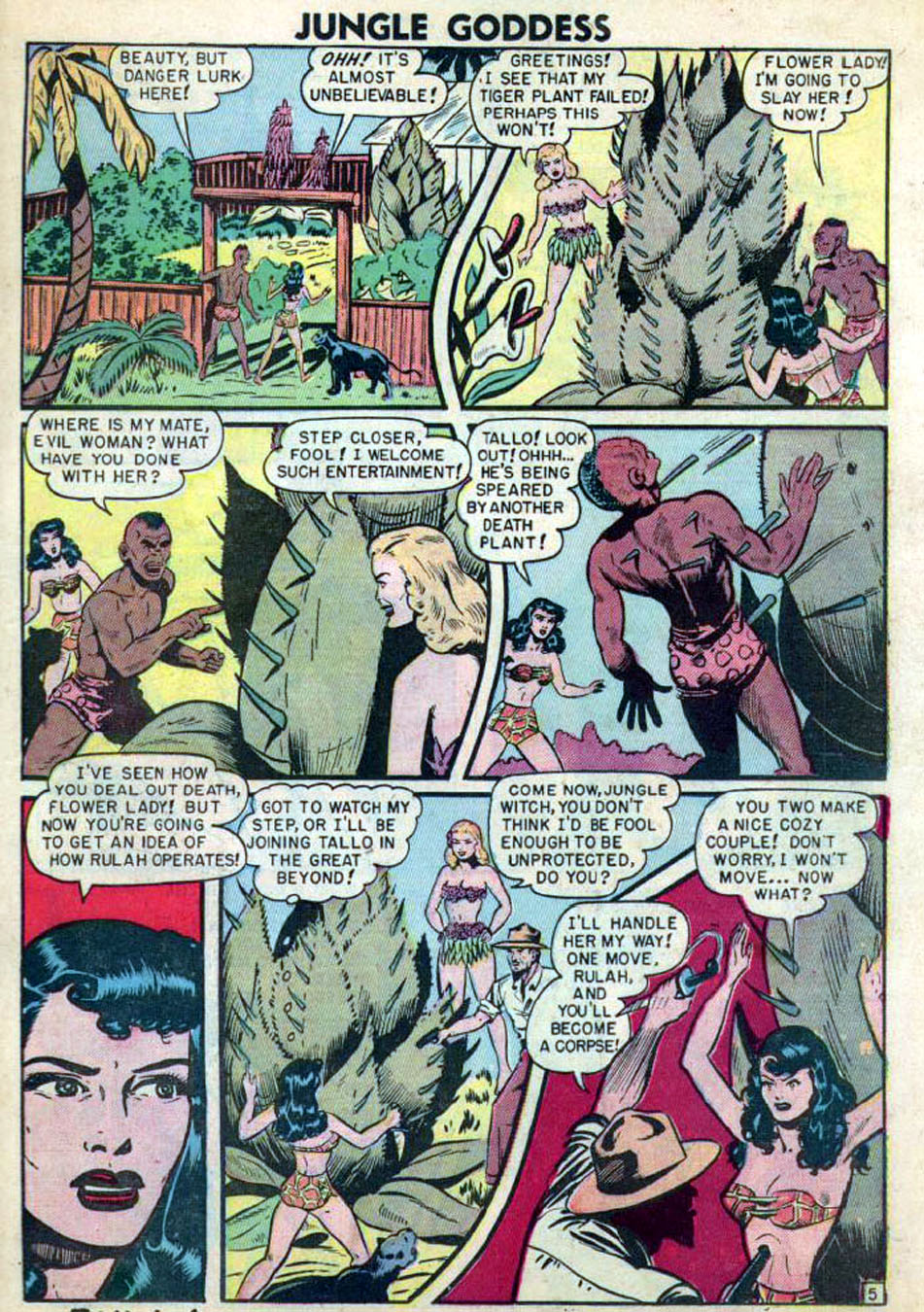 Rulah, Jungle Goddess #18, page 16. Public domain. Source: https://commons.wikimedia.org/wiki/File%3ARulah1819.jpg