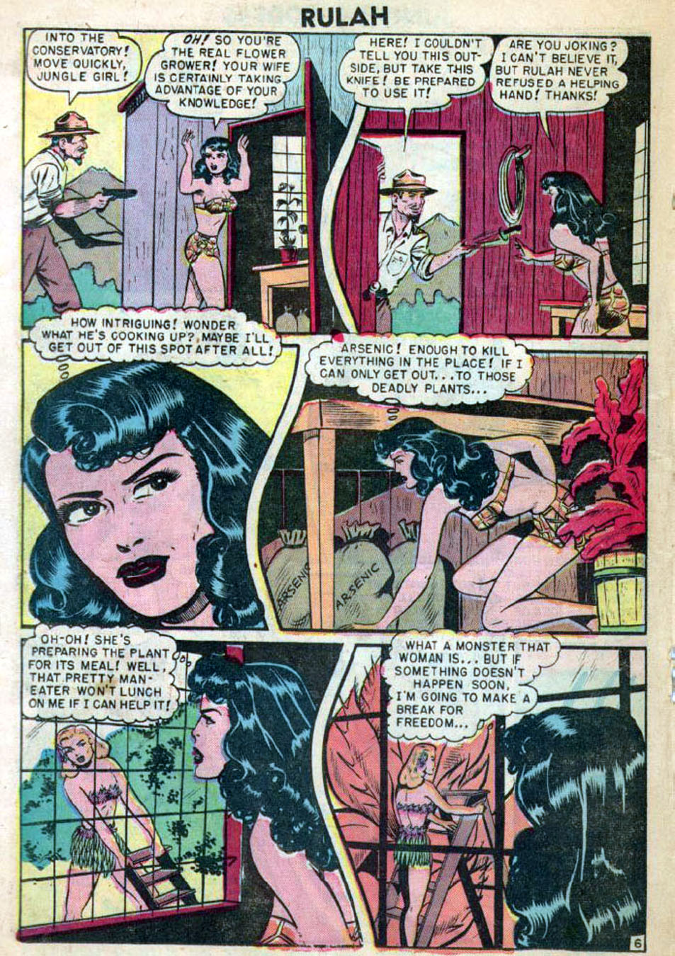 Rulah, Jungle Goddess #18, page 17. Public domain. Source: https://commons.wikimedia.org/wiki/File%3ARulah1820.jpg