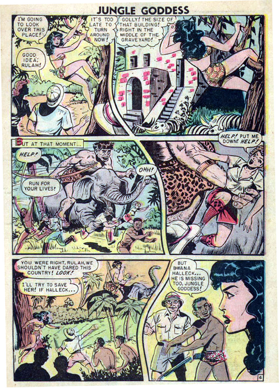 Rulah, Jungle Goddess #18, page 5. Public domain. Source: https://commons.wikimedia.org/wiki/File%3ARulah1805.jpg