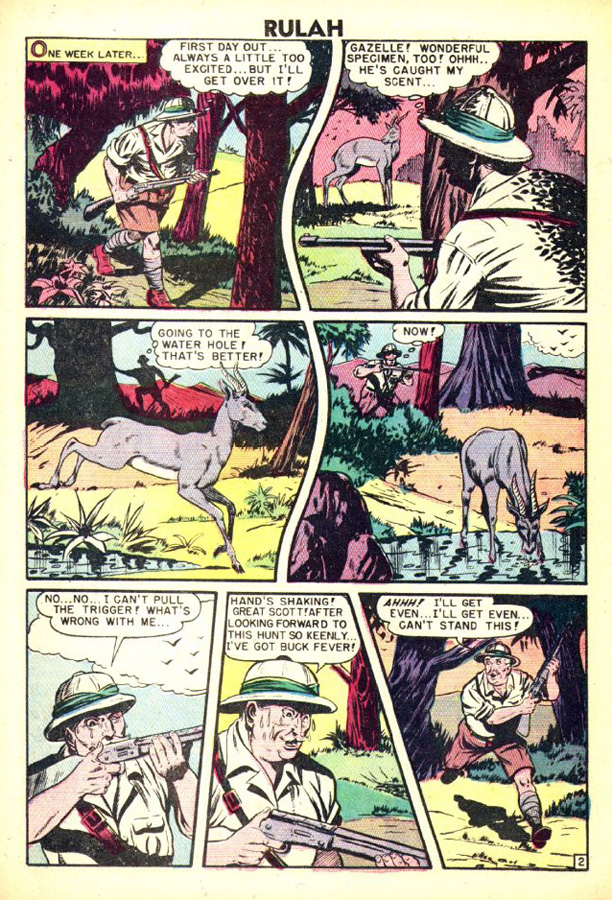 Rulah, Jungle Goddess #19, page 13. Public domain. Source: https://commons.wikimedia.org/wiki/File%3ARulah1914.JPG