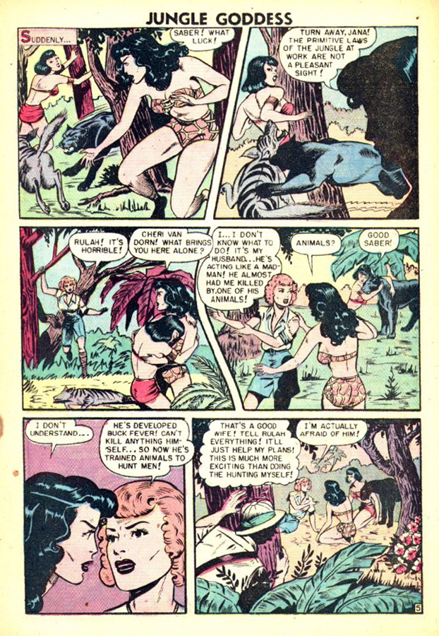 Rulah, Jungle Goddess #19, page 16. Public domain. Source: https://commons.wikimedia.org/wiki/File%3ARulah1917.JPG